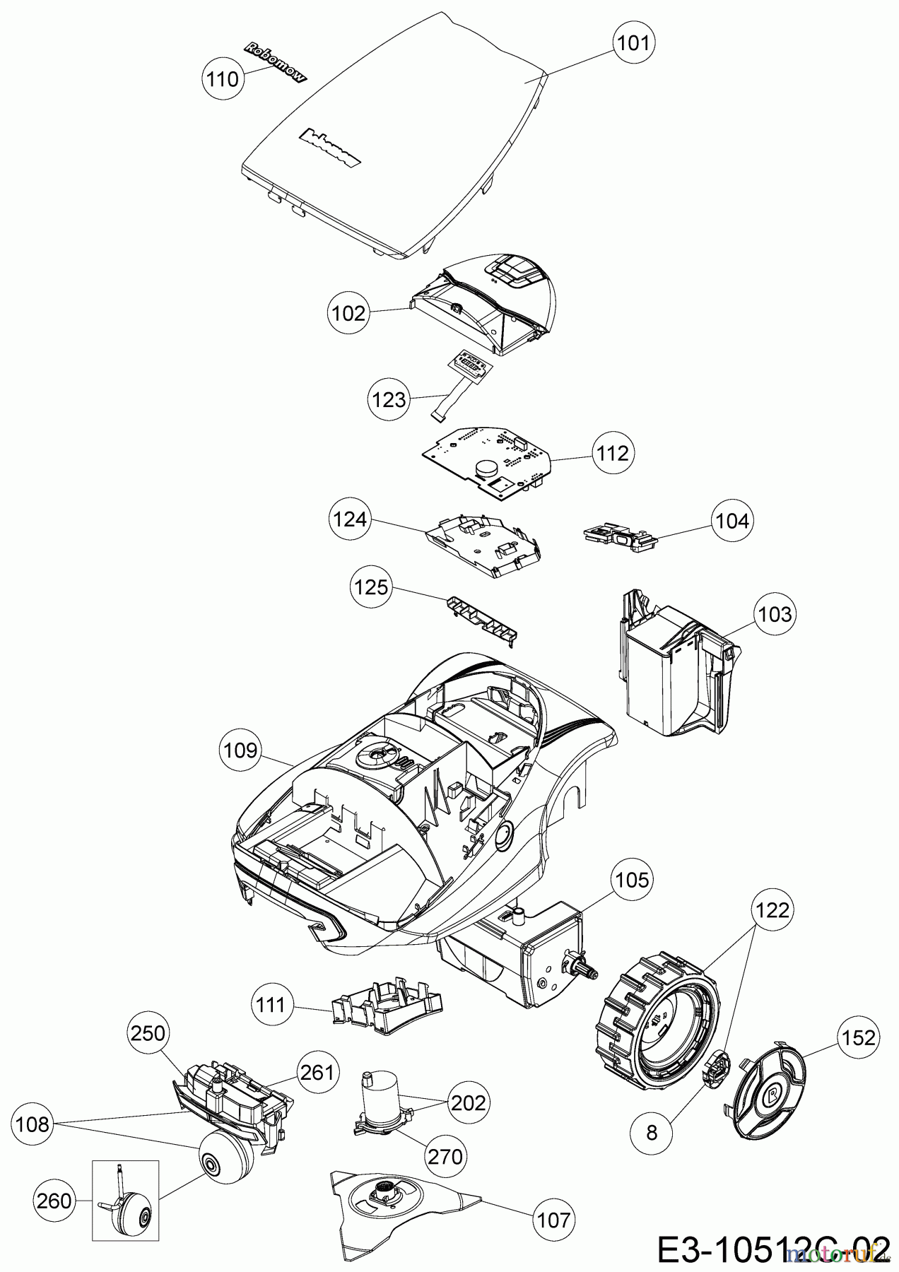  Robomow Robotic lawn mower RC306 US PRD7006USG  (2017) Basic machine