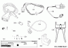 Robomow MC1200 (White) PRD7012YW (2016) Listas de piezas de repuesto y dibujos Cabel, Cable connector, Rain sensor, Tools