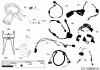 Robomow RS630 PRD6300B (2015) Listas de piezas de repuesto y dibujos Cabel, Cable connector, Rain sensor, Tools