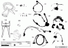 Robomow RS635 PRO S (White) PRD6300W2 (2017) Listas de piezas de repuesto y dibujos Cabel, Cable connector, Rain sensor, Tools