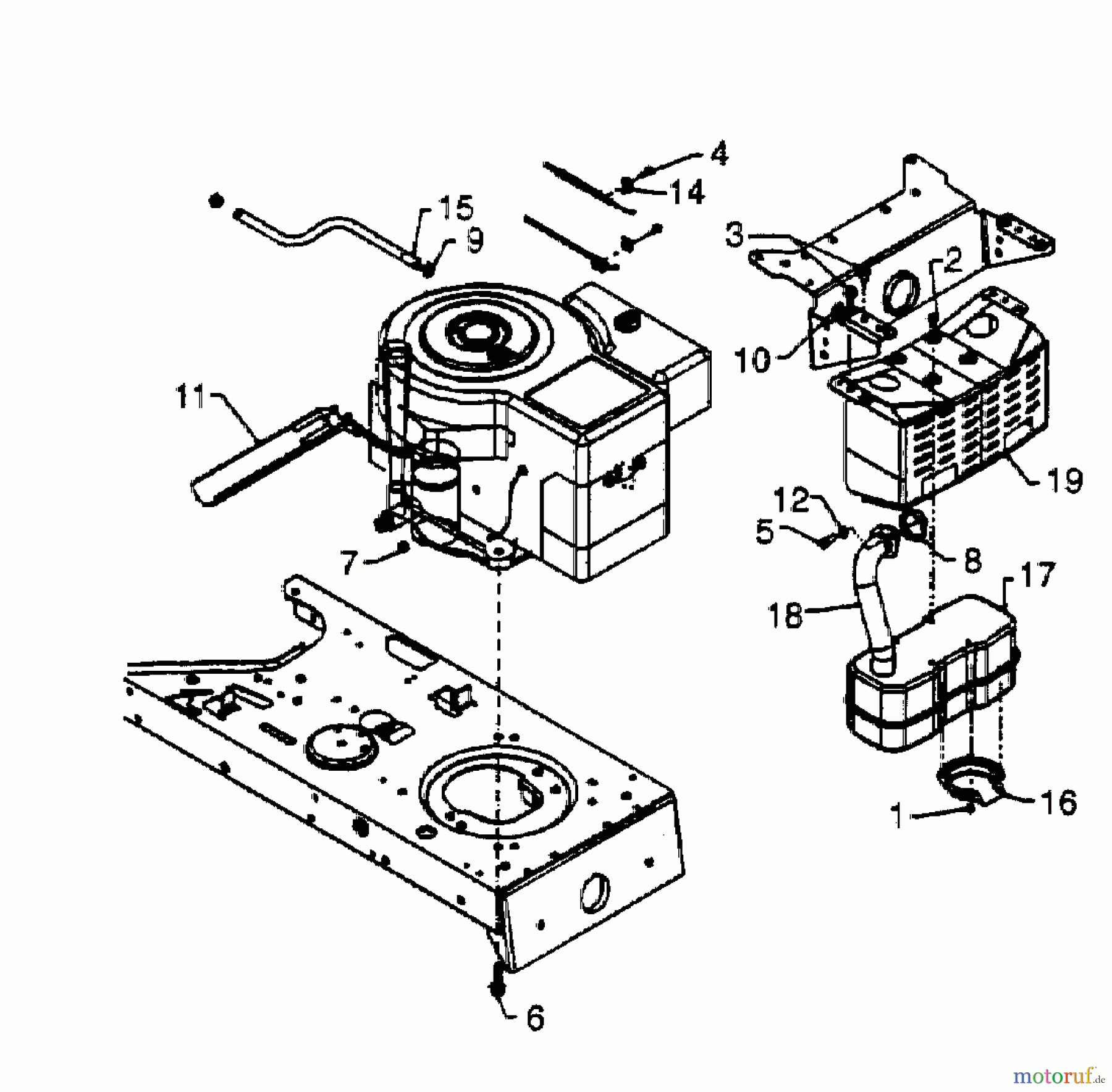  MTD Lawn tractors H 145 13AA698F678  (2000) Engine accessories