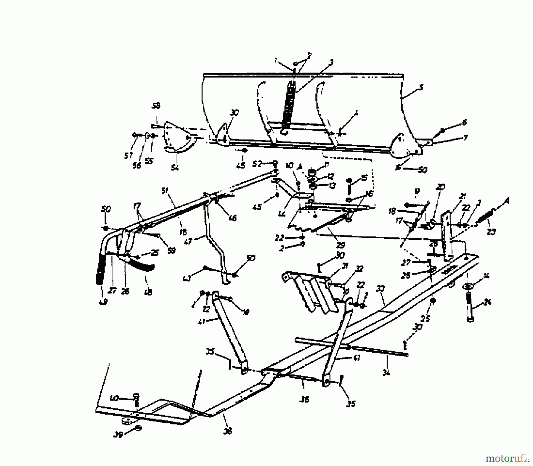  MTD Accessories Accessories garden and lawn tractors Snow blade for 800 series boxframe OEM-190-840  (1999) Snow blade