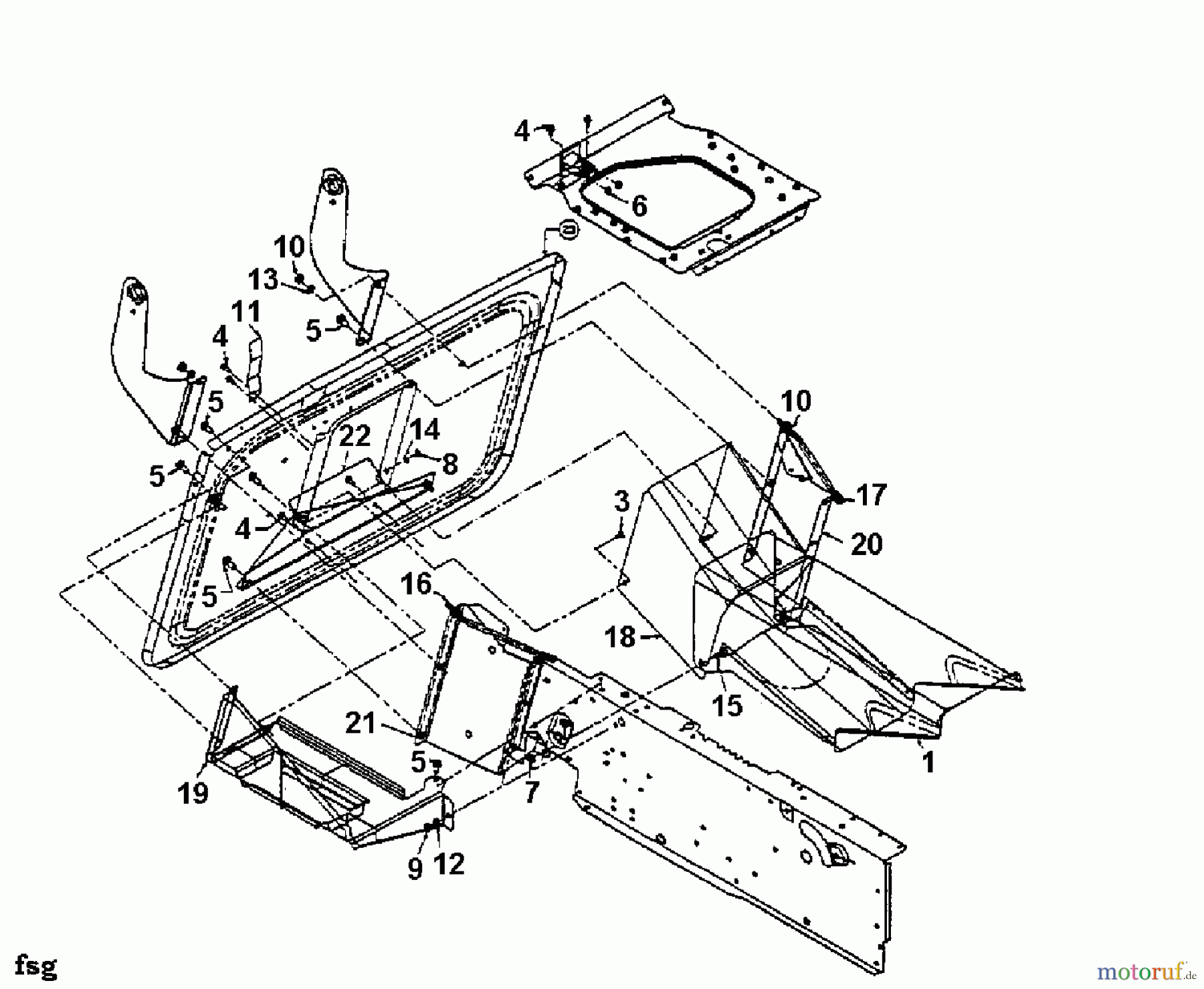  Mastercut Lawn tractors 155/102 13AM762N659  (1998) Discharge chute