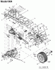 Yard-Man AH 8200 14AU804H643 (2002) Listas de piezas de repuesto y dibujos Drive system, Pedals, Rear wheels