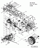 Yard-Man AH 8220 14BU804H643 (2004) Listas de piezas de repuesto y dibujos Drive system, Pedals, Rear wheels