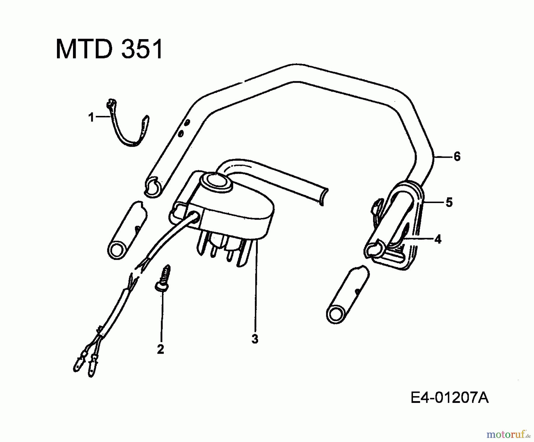  MTD Electric mower 351 P 902E353P001  (1995) Basic machine