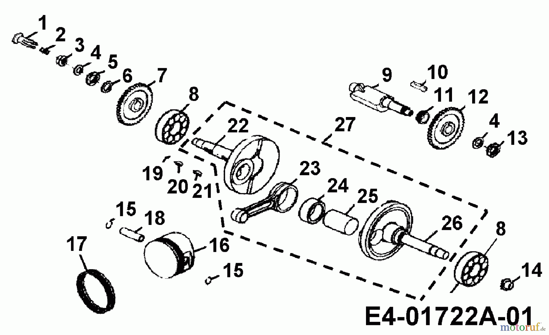  Cub Cadet Quads SS 230 36AA135R603  (2006) Piston, Crankshaft, Connecting rod