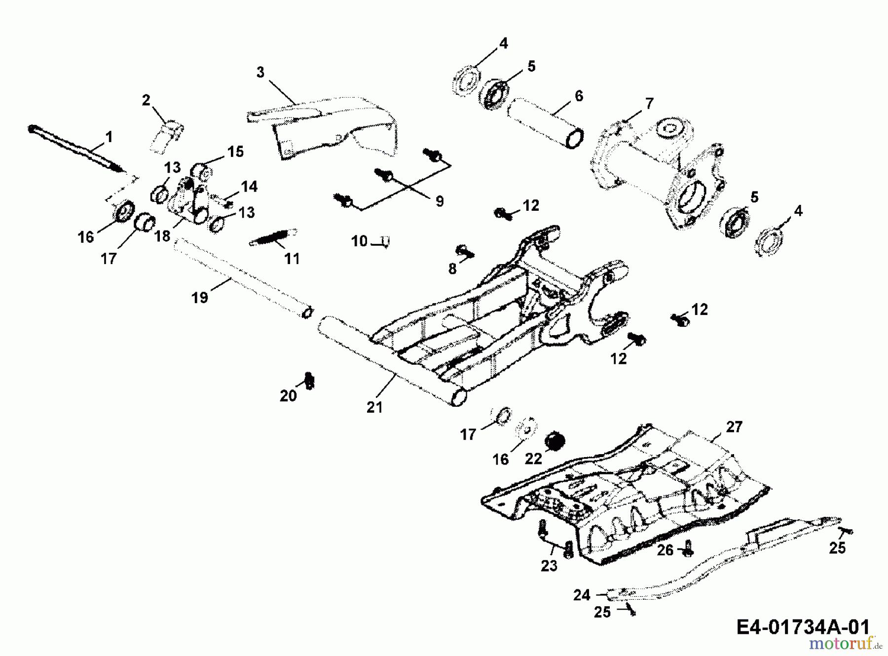  Cub Cadet Quads SS 230 36AA135R603  (2006) Rocker arm