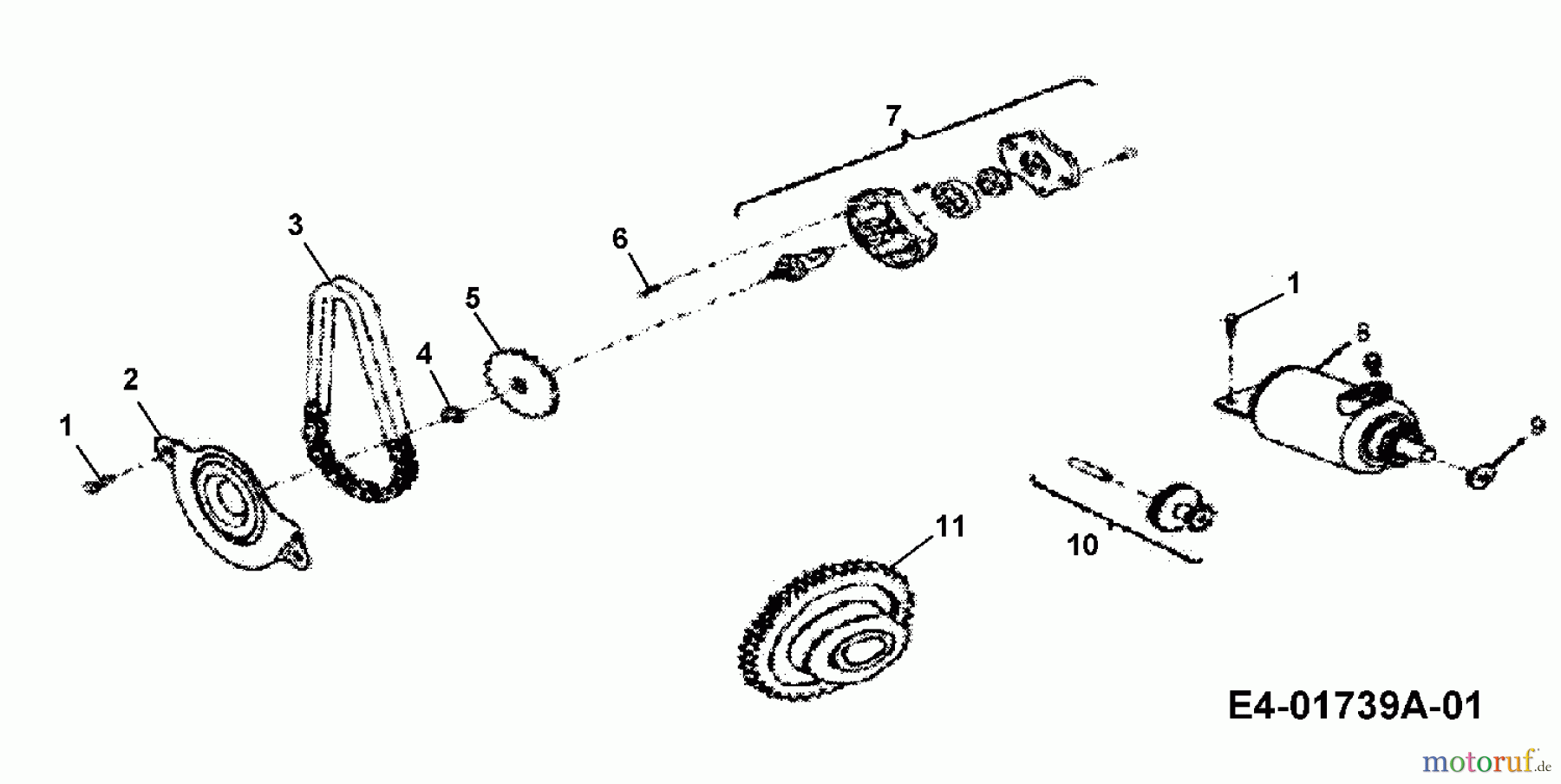  Cub Cadet Quads SS 230 36AA135O603  (2006) Starter motor, Oil pump