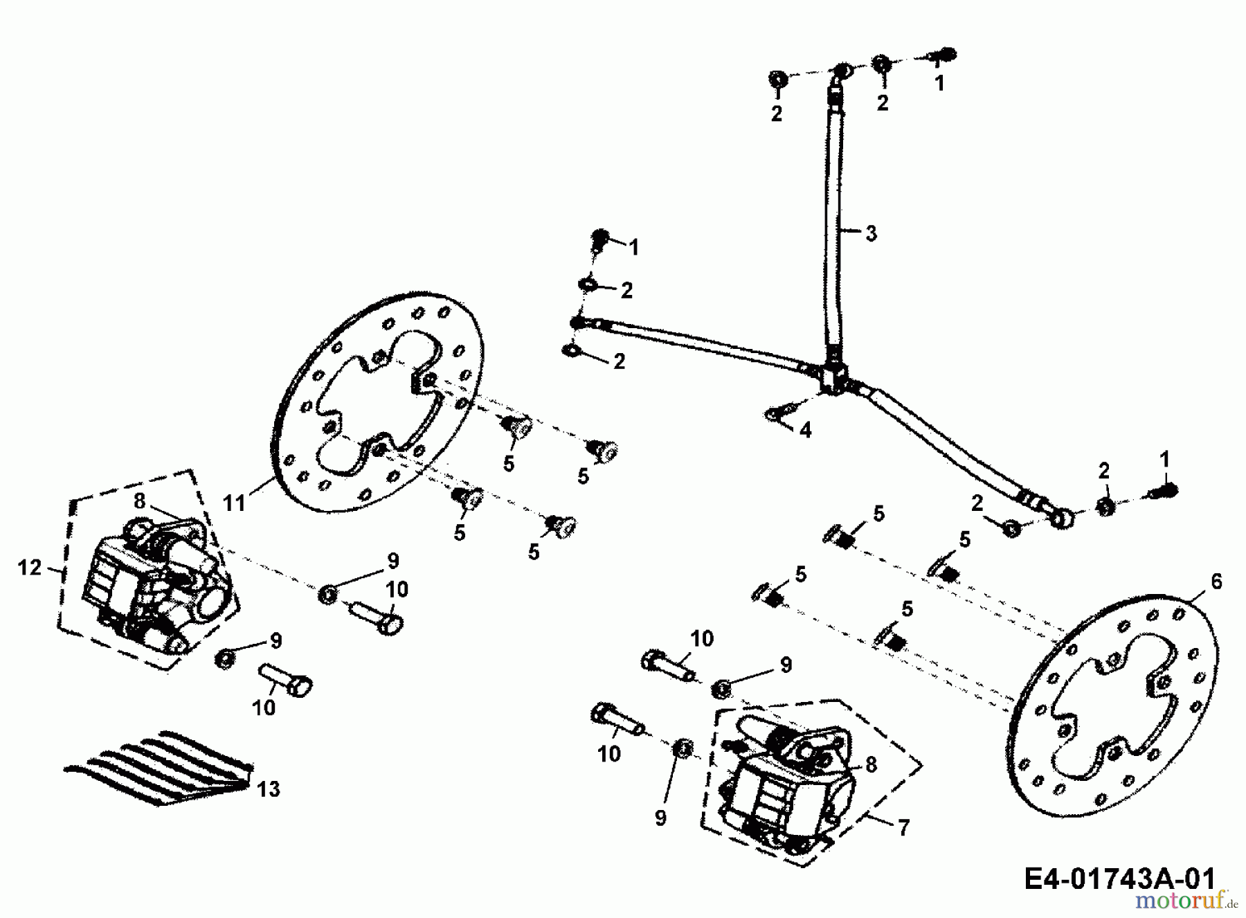  Cub Cadet Quads SS 230 36AA135R603  (2006) Front brake