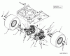 Cub Cadet RZT 50 17AA5D7P603 (2006) Listas de piezas de repuesto y dibujos Drive system, Wheels