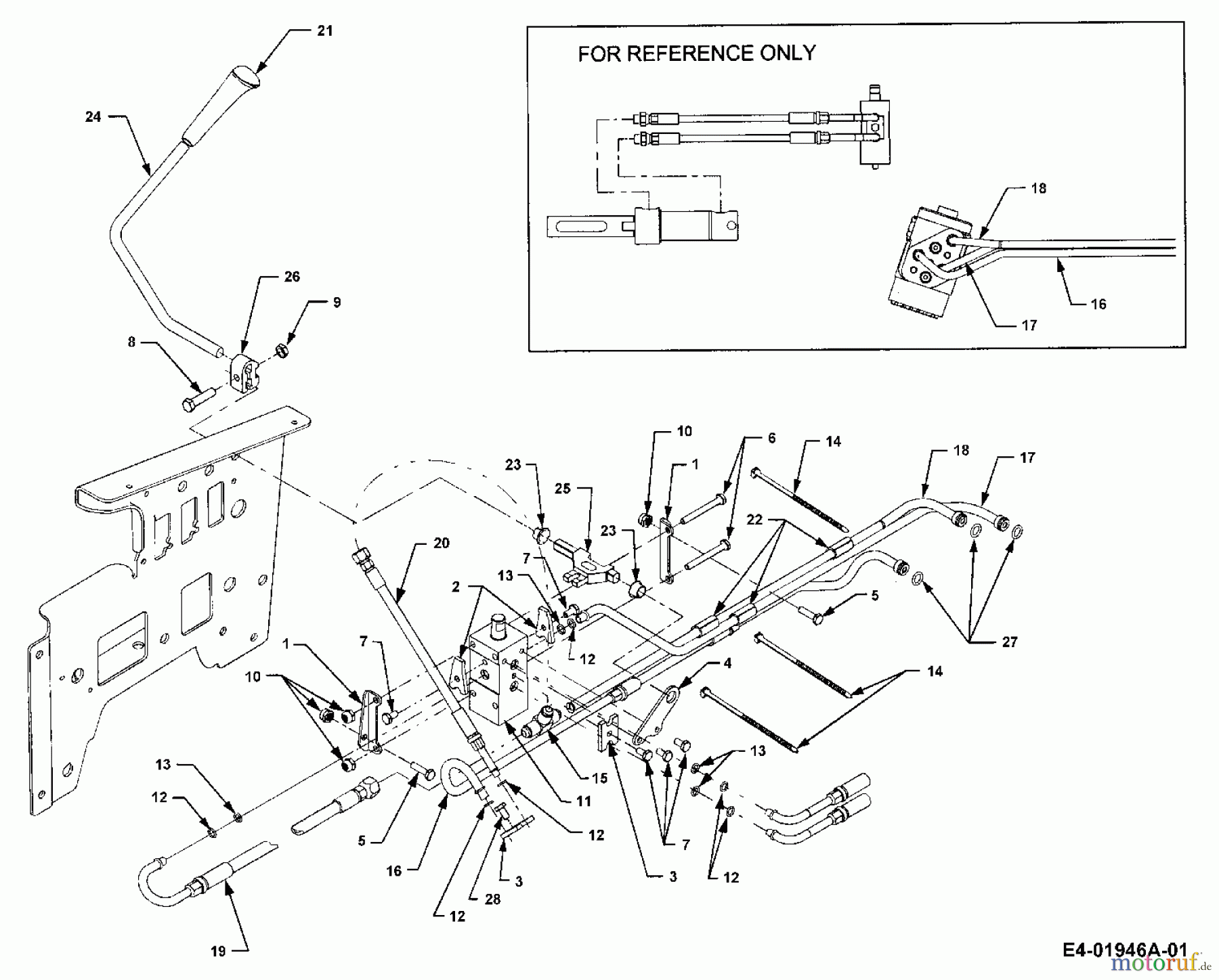  Cub Cadet Garden tractors HDS 3235 14A-672-603  (2001) Hydraulics