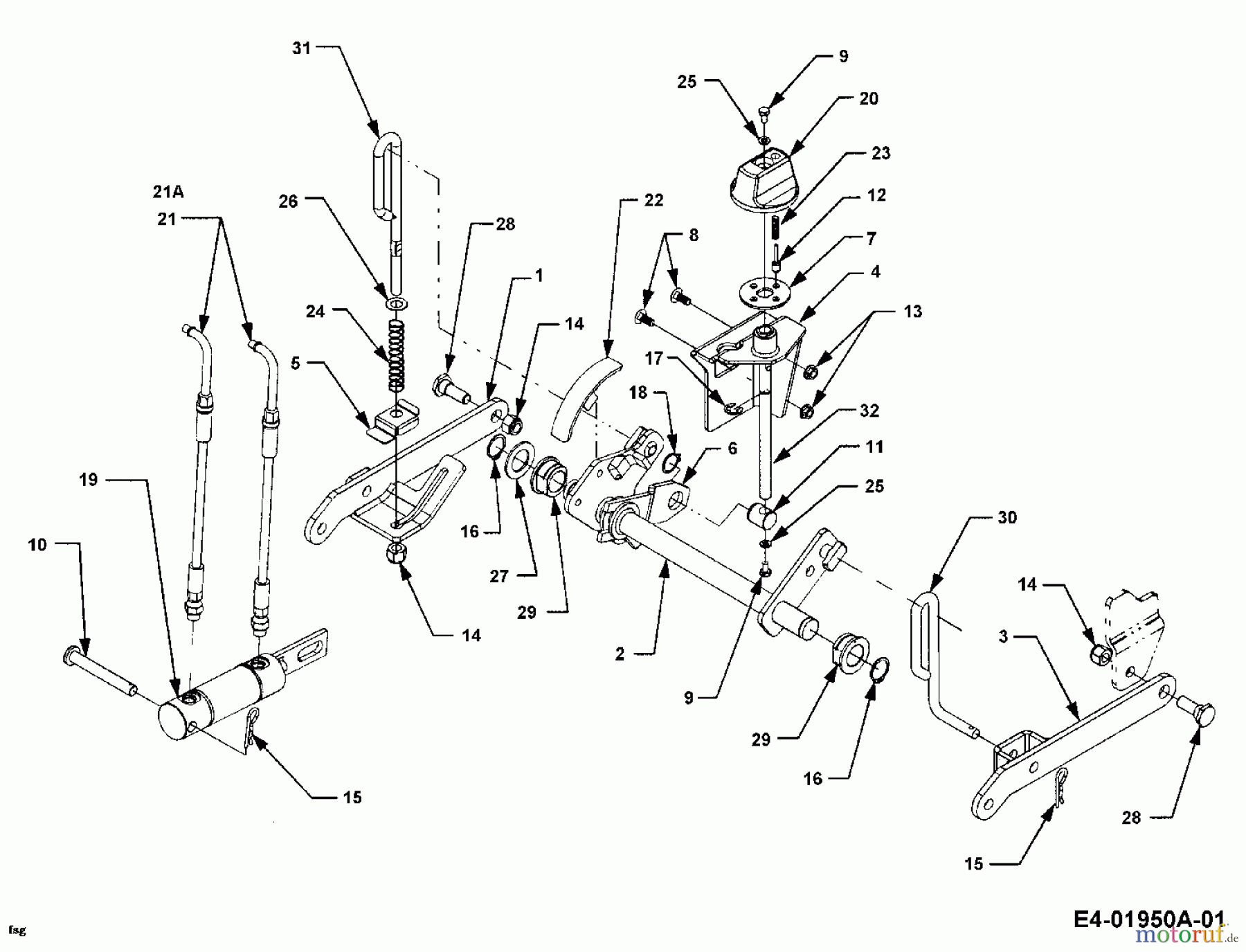  Cub Cadet Garden tractors HDS 3235 14A-672-603  (2005) Deck lift