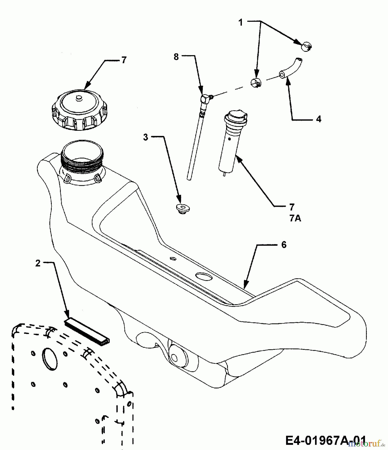  Cub Cadet Garden tractors HDS 3235 14A-672-603  (2002) Fuel tank