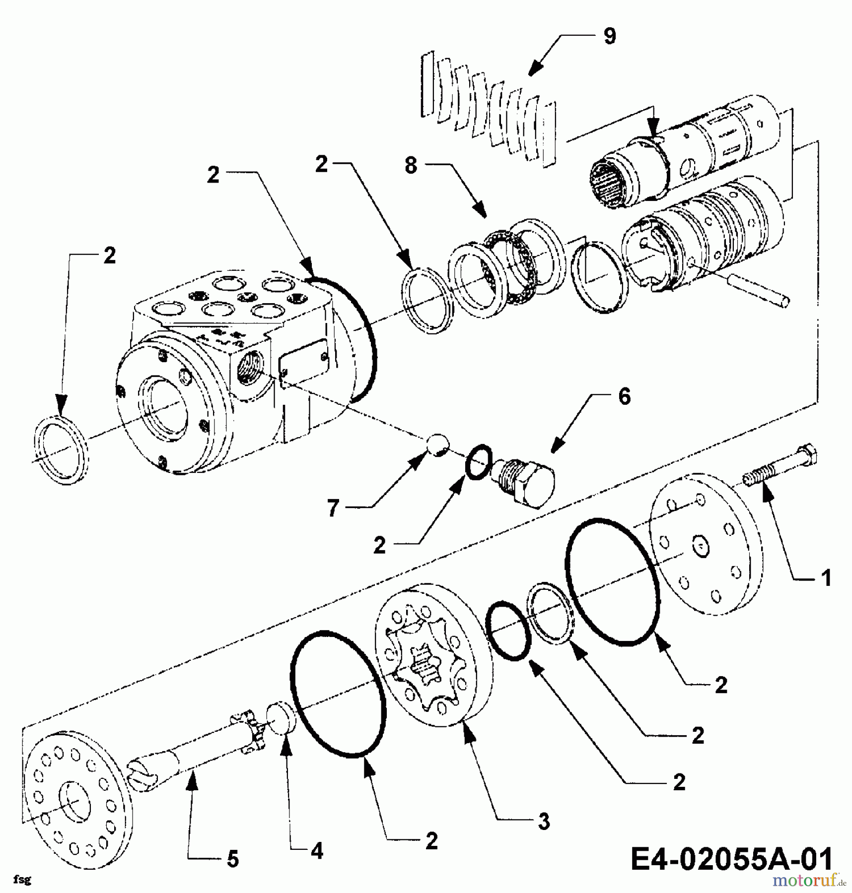  Cub Cadet Garden tractors HDS 3185 14A-665-603  (1999) Hydraulic pump steering