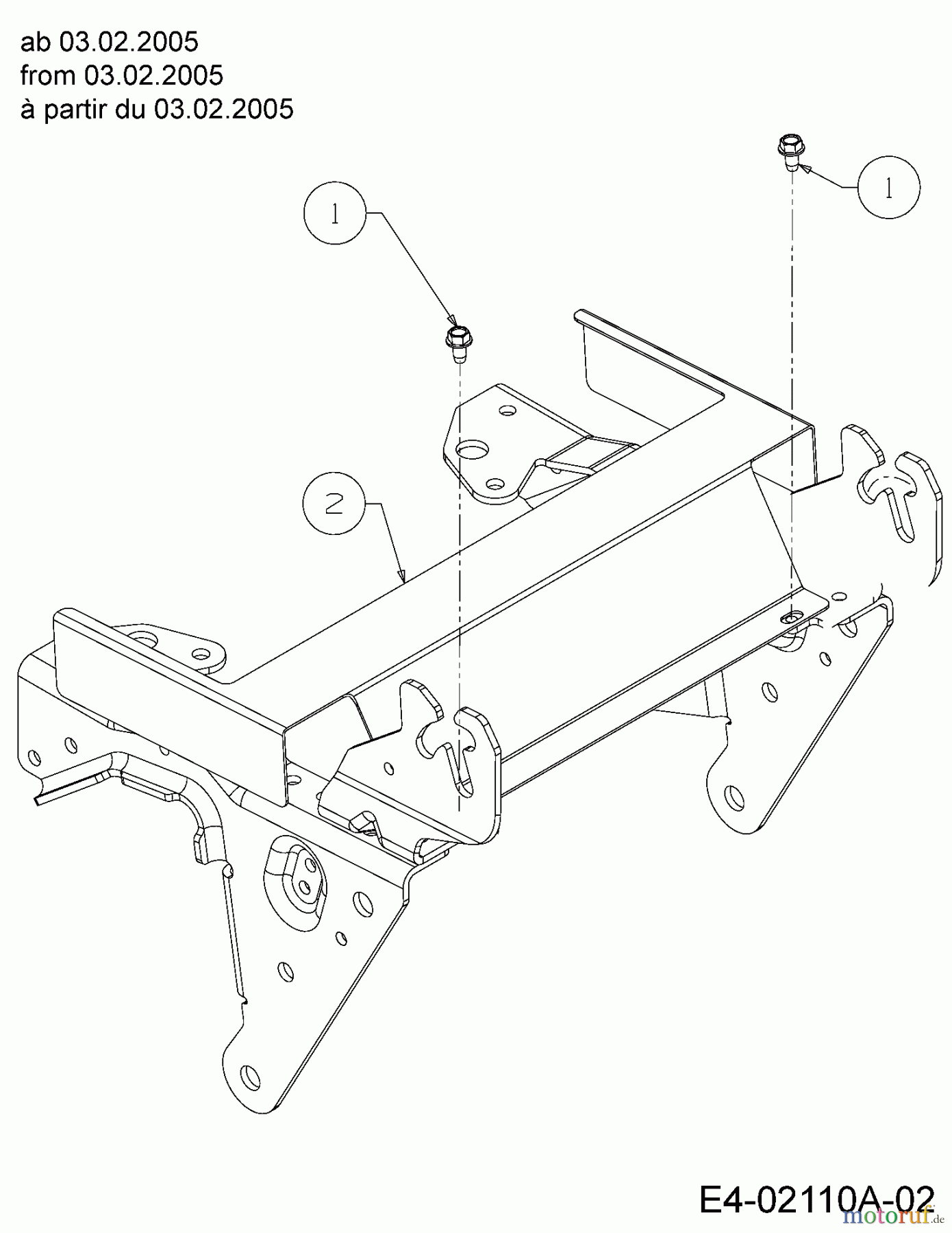  Cub Cadet Garden tractors GT 1223 14AP13CP603  (2005) Heat shield from 03.02.2005