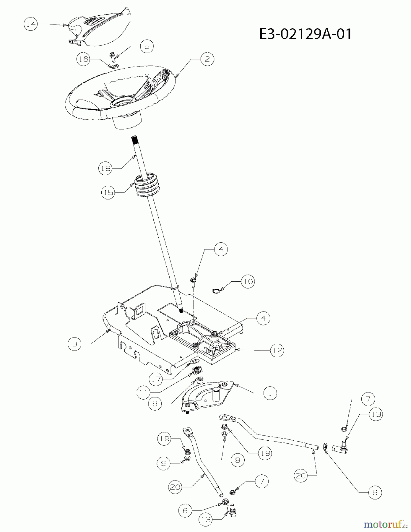  Cub Cadet Garden tractors HDS 2205 14A-2E7-603  (2008) Steering