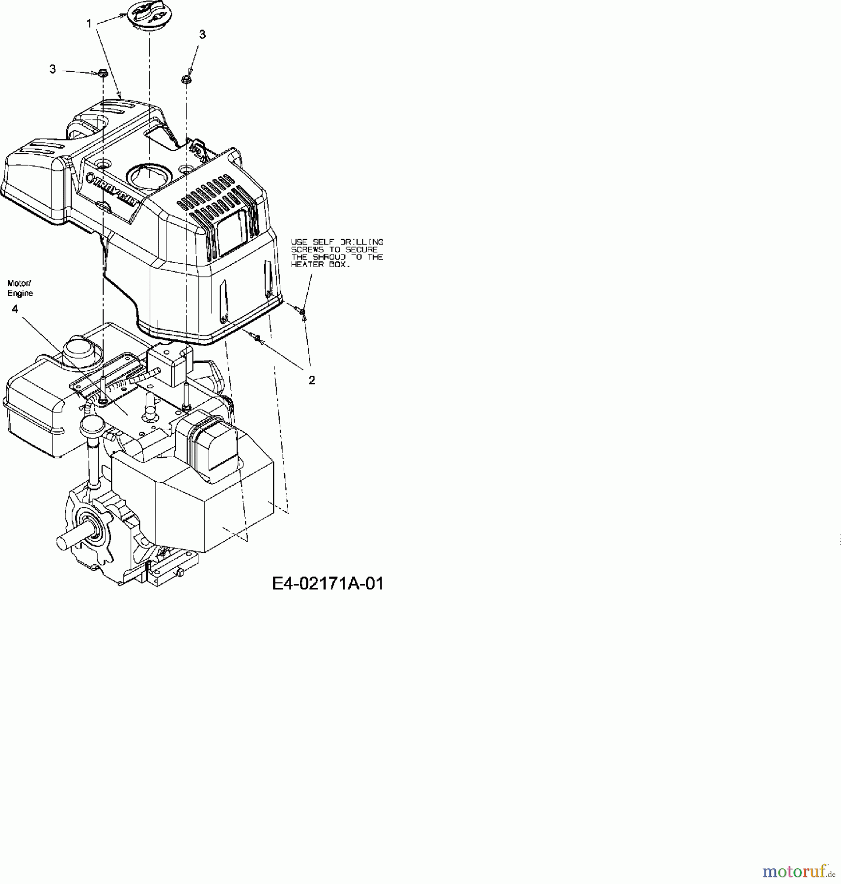  MTD untill 2011 Snow throwers E 740 F 31AE7S75711R  (2007) Engine