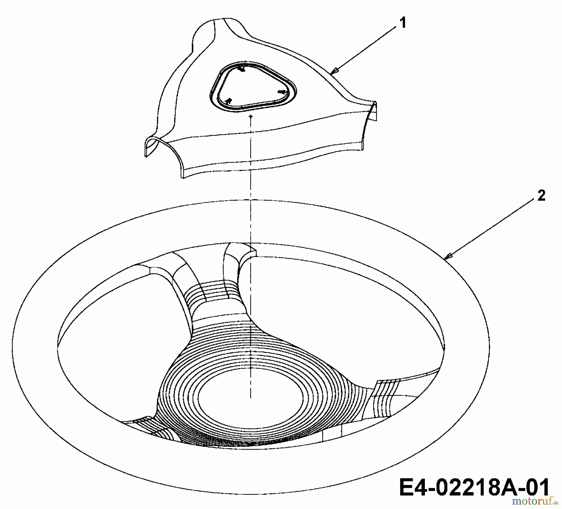  Cub Cadet Garden tractors GT 1223 14AP13CP603  (2005) Steering wheel to 03.02.2005