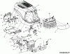 Cub Cadet GT 1223 14AP13CP603 (2005) Listas de piezas de repuesto y dibujos Engine hood C-Style to 02.02.2005