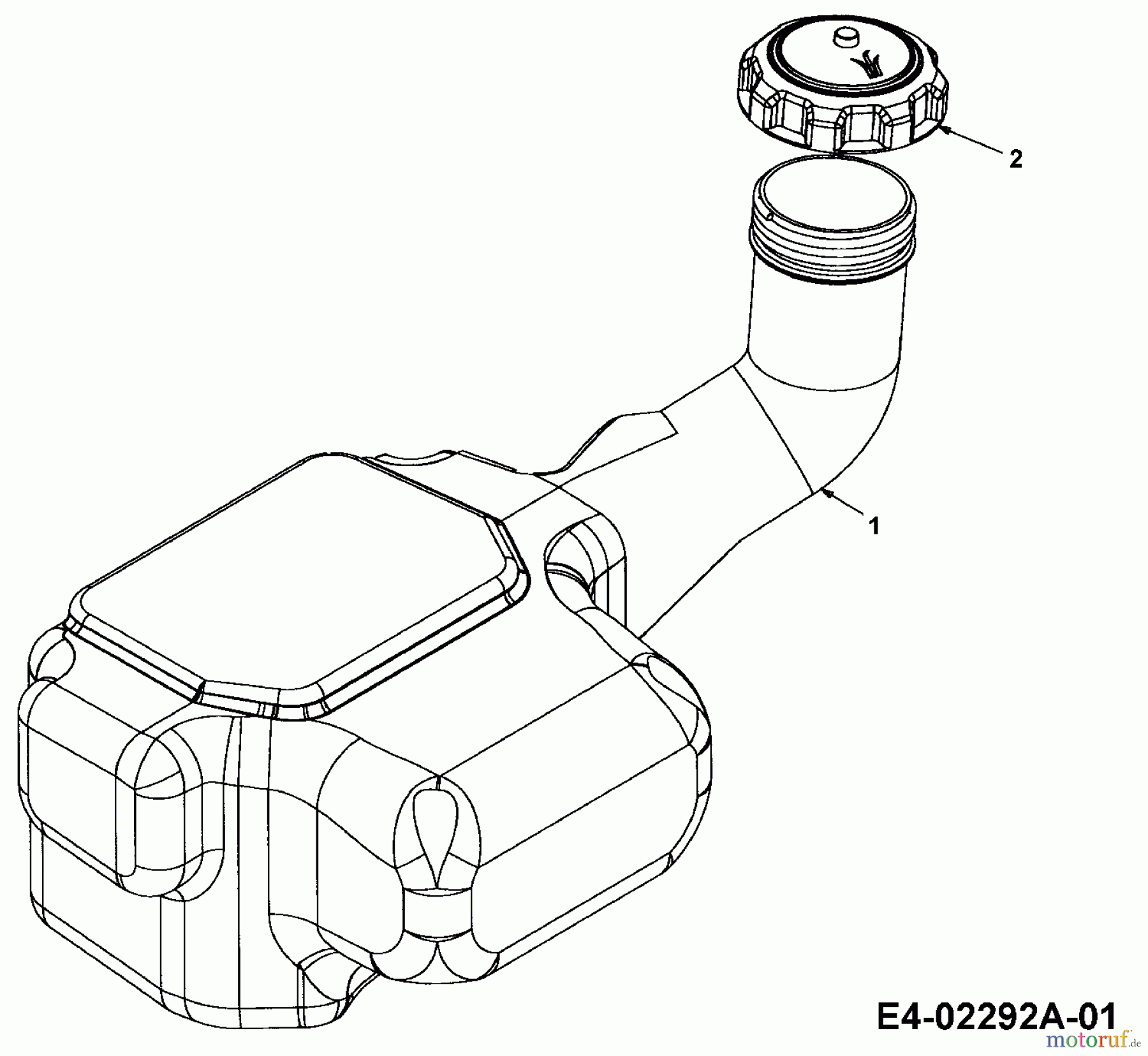  Cub Cadet Lawn tractors CC 1527 13A-241G603  (2003) Fuel tank