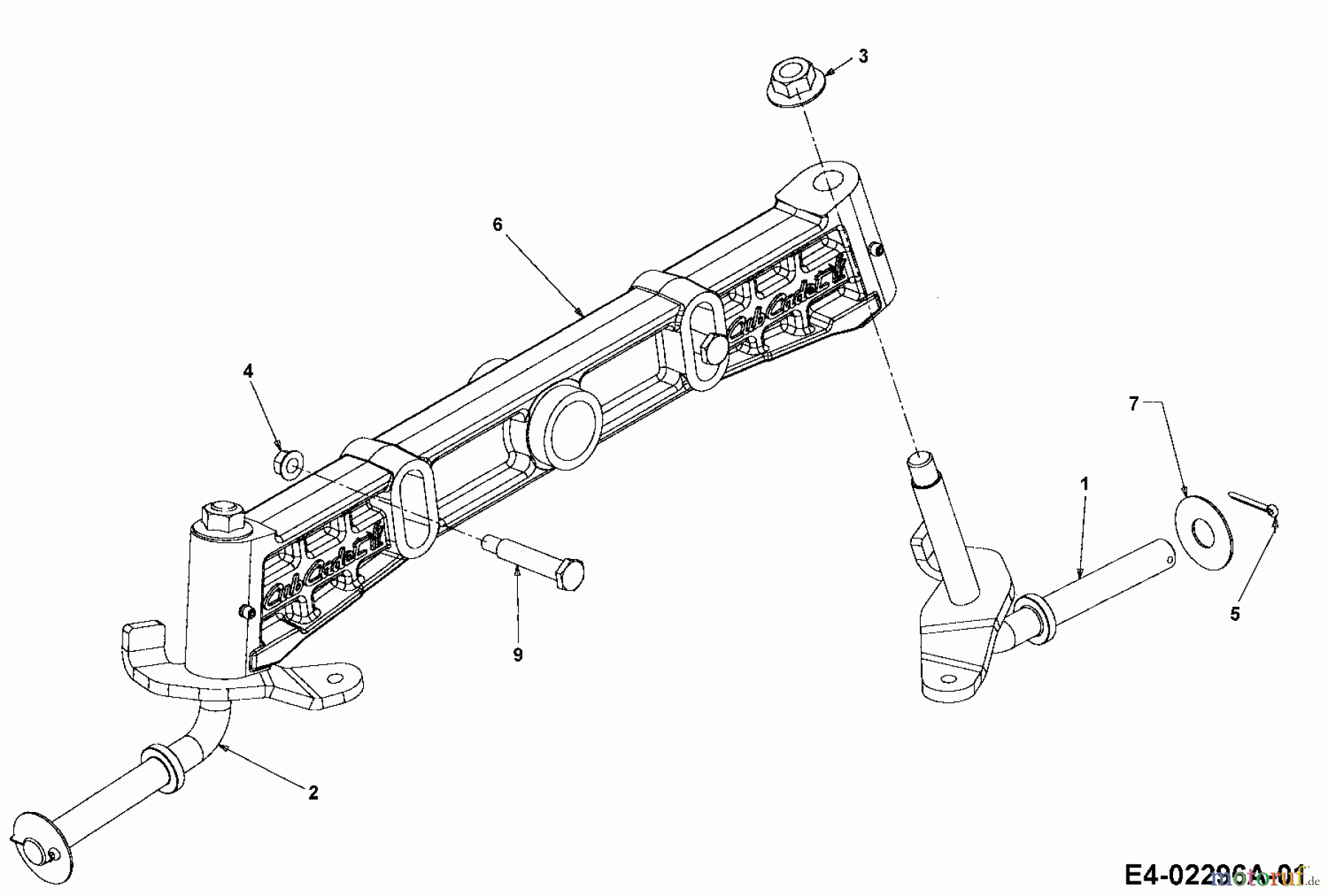  Cub Cadet Lawn tractors CC 1527 13A-241G603  (2003) Front axle