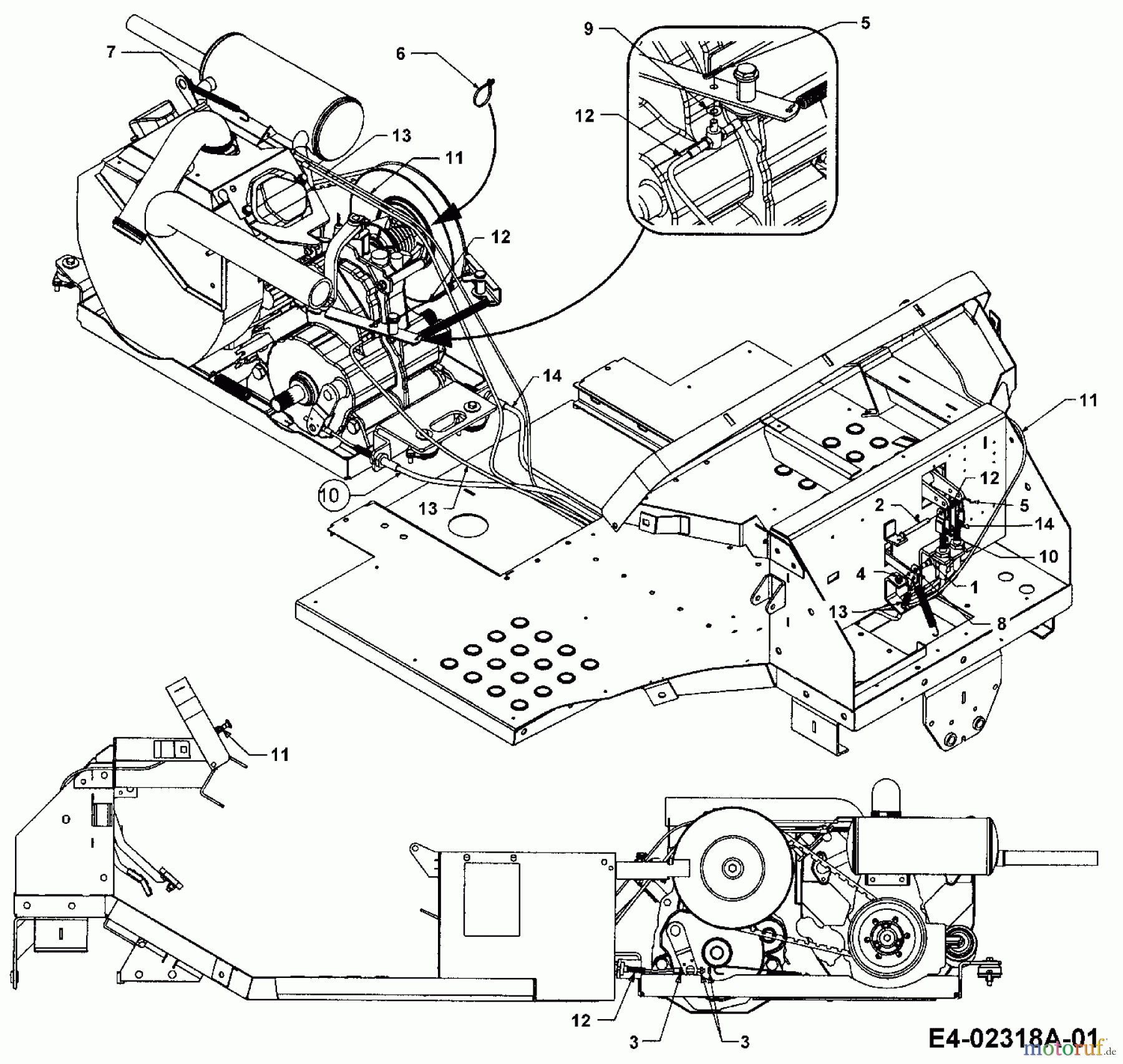  Cub Cadet Utility Vehicle Big Country - 6x4 Utilty Vehicle 37AS640D603  (2006) Control cables