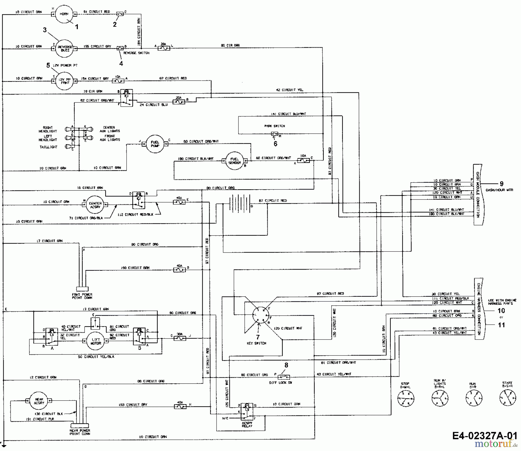  Cub Cadet Utility Vehicle Big Country 37AS640D603  (2005) Wiring diagram