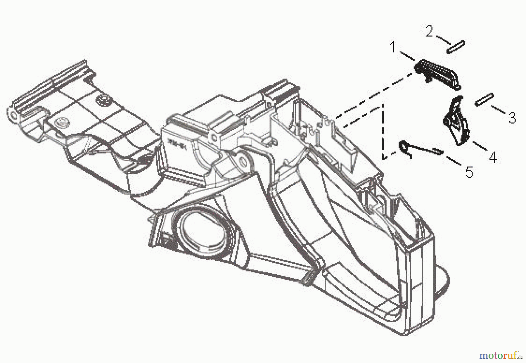  Echo Sägen, Kettensägen CS-500P - Echo Chainsaw, S/N: C19312001001 - C19312999999 Throttle Control