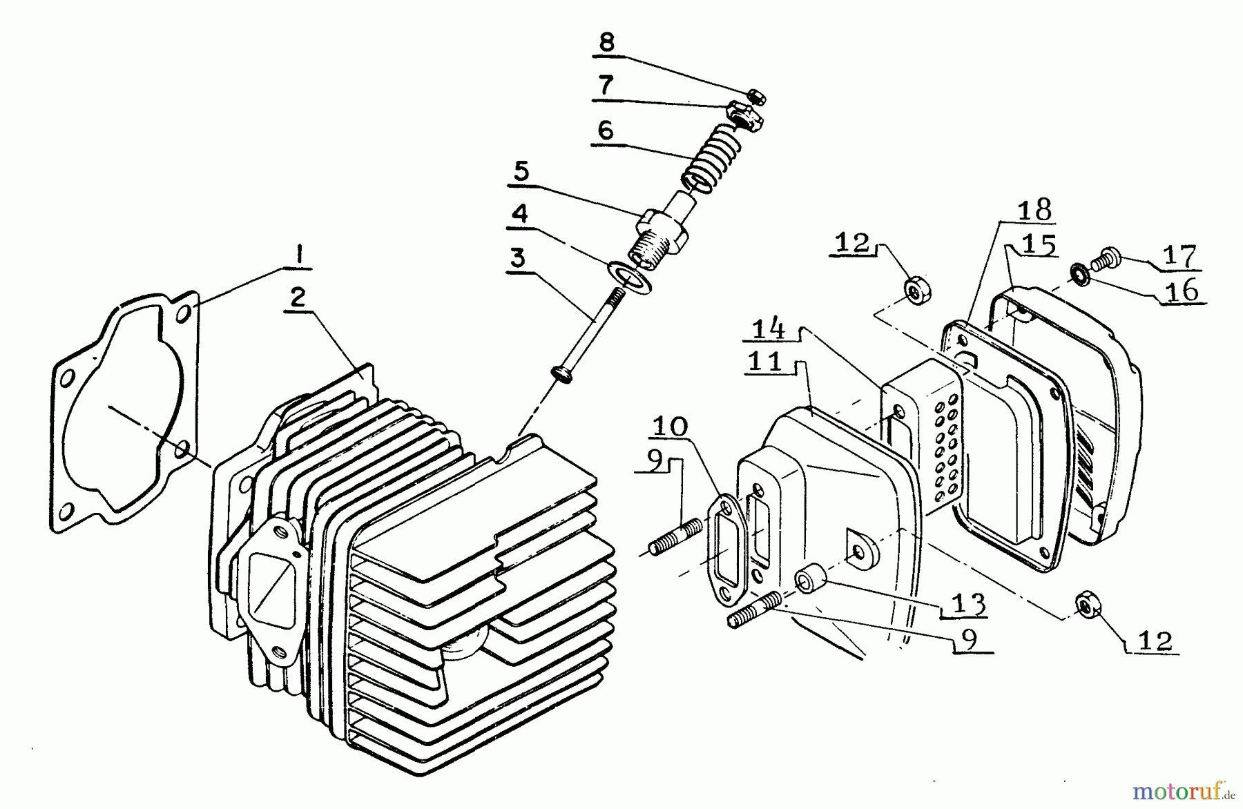  Echo Sägen, Kettensägen CS-701SVL - Echo Chainsaw Cylinder, Muffler