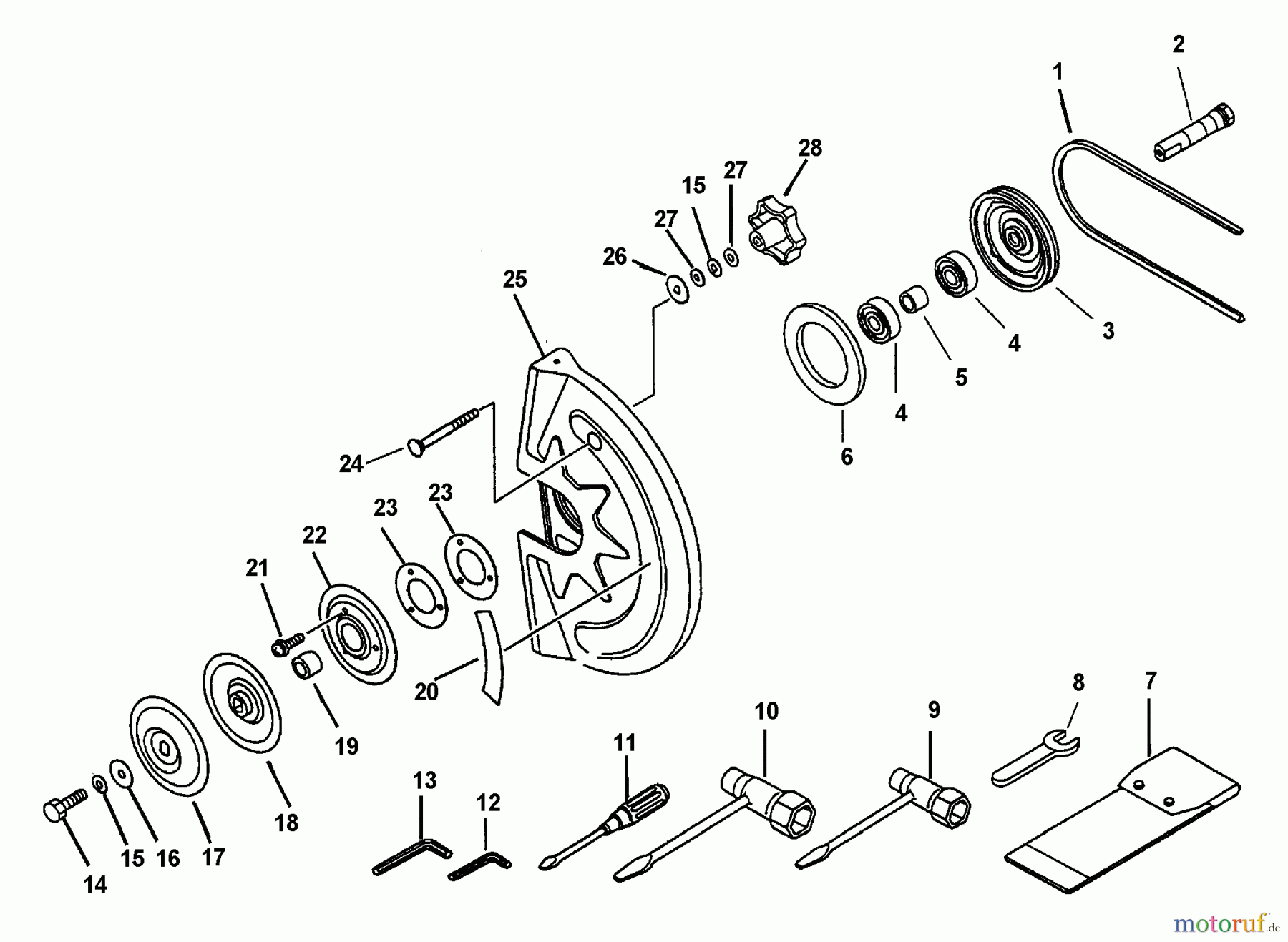  Echo Trennsägen CSG-6700 - Echo Cut-Off Saw (Type 1E) Blade Cover, Belt