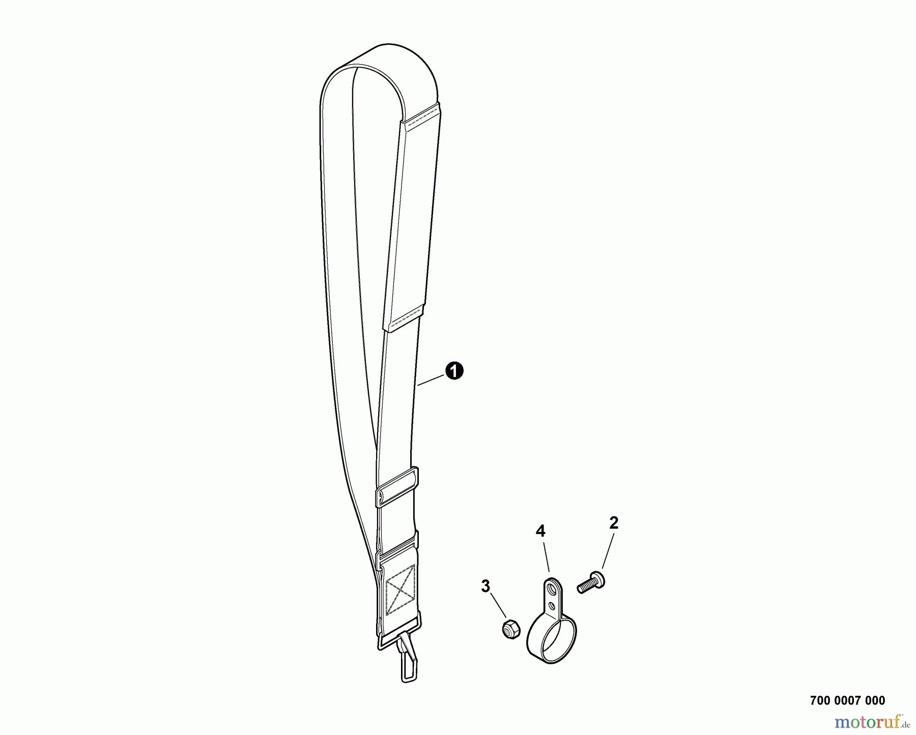  Echo Hochentaster PPF-280 - Echo Pole Saw / Pruner, S/N: E09713001001 - E09713999999 Shoulder Strap