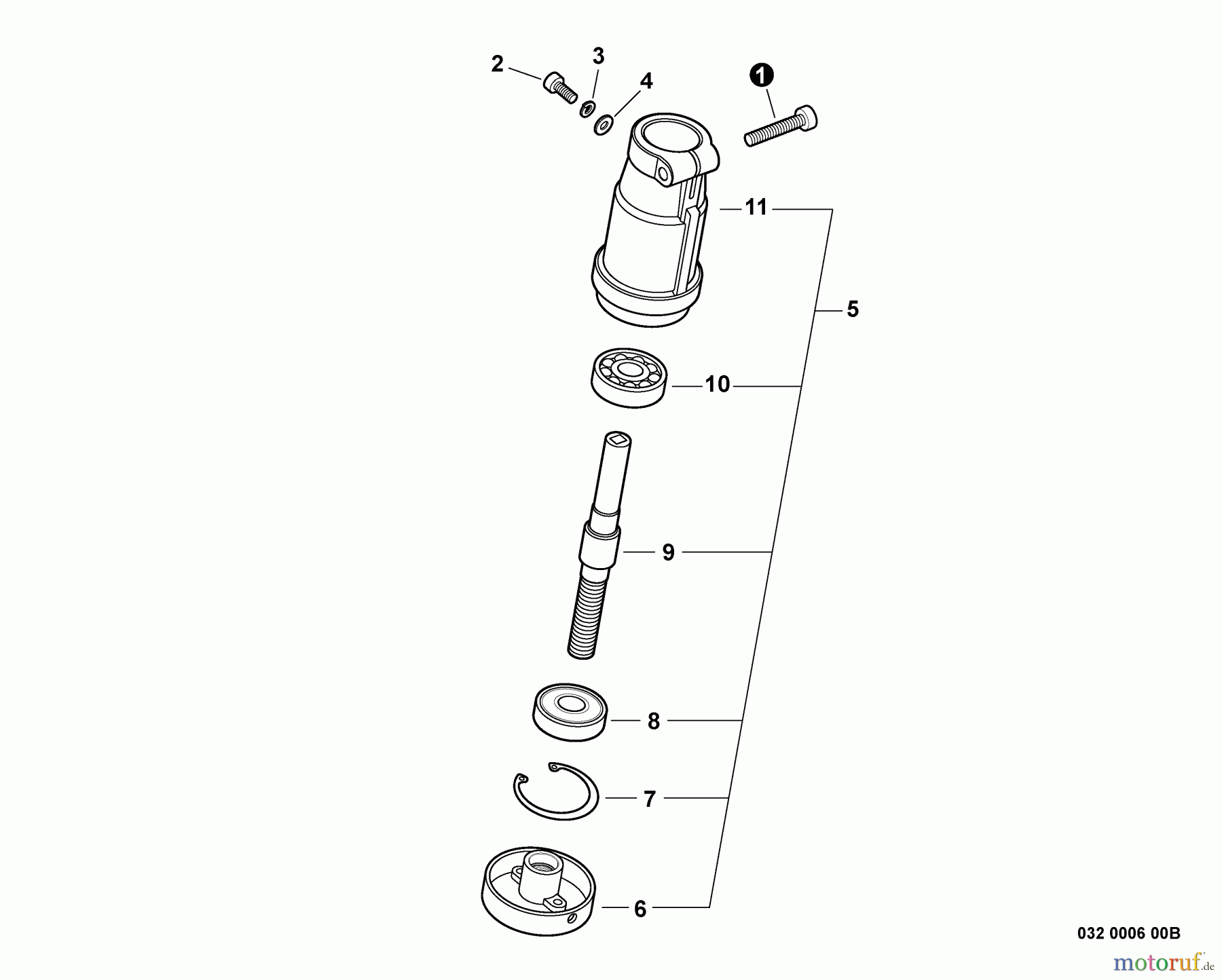  Echo Trimmer, Faden / Bürste GT-225i - Echo String Trimmer, S/N:S54813001001 - S54813999999 Gear Case