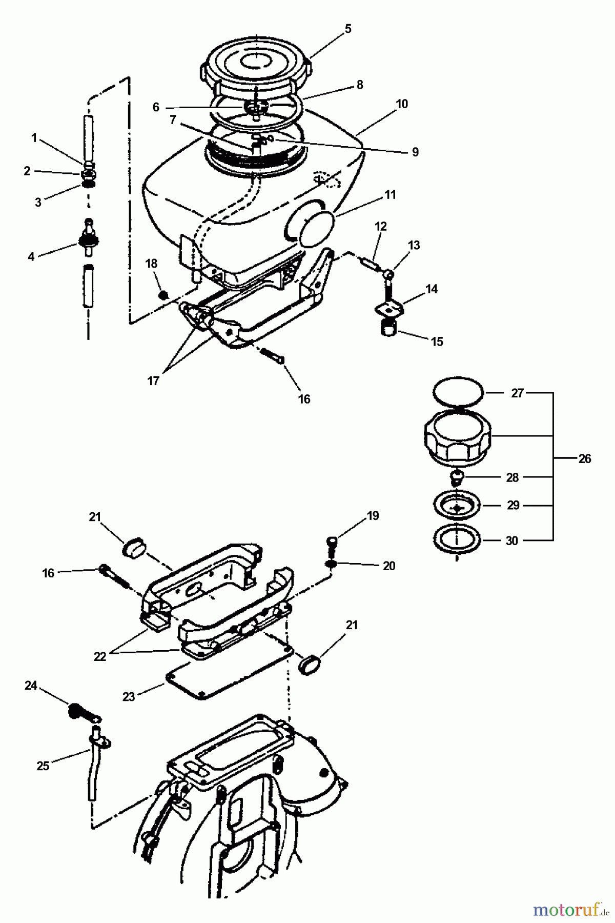  Echo Zubehör / Bläser / Sauger / Häcksler PBAM-400E - Echo Mister Attachment General Assembly