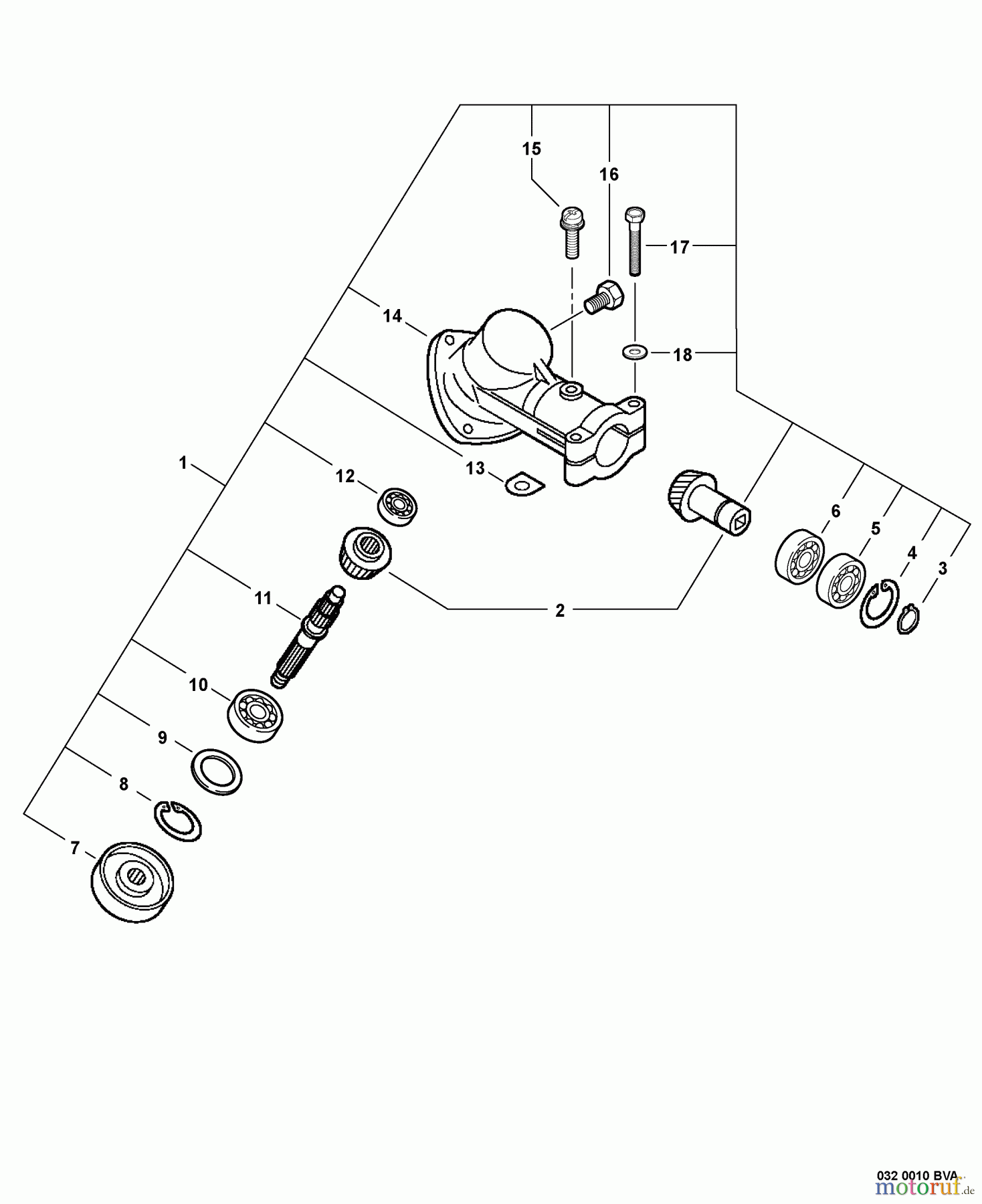  Echo Trimmer, Faden / Bürste SRM-211i - Echo String Trimmer, S/N:09001001 - 09999999 Gear Case  S/N: 09001144 - 09001700