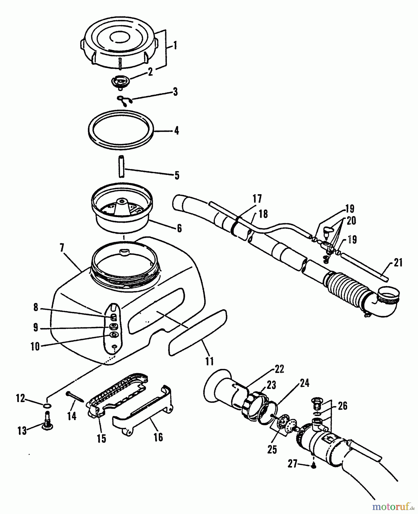  Echo Bläser / Sauger / Häcksler / Mulchgeräte	 PB-300E - Echo Back Pack Blower, S/N 0049617 - 9999999 Misting Attch