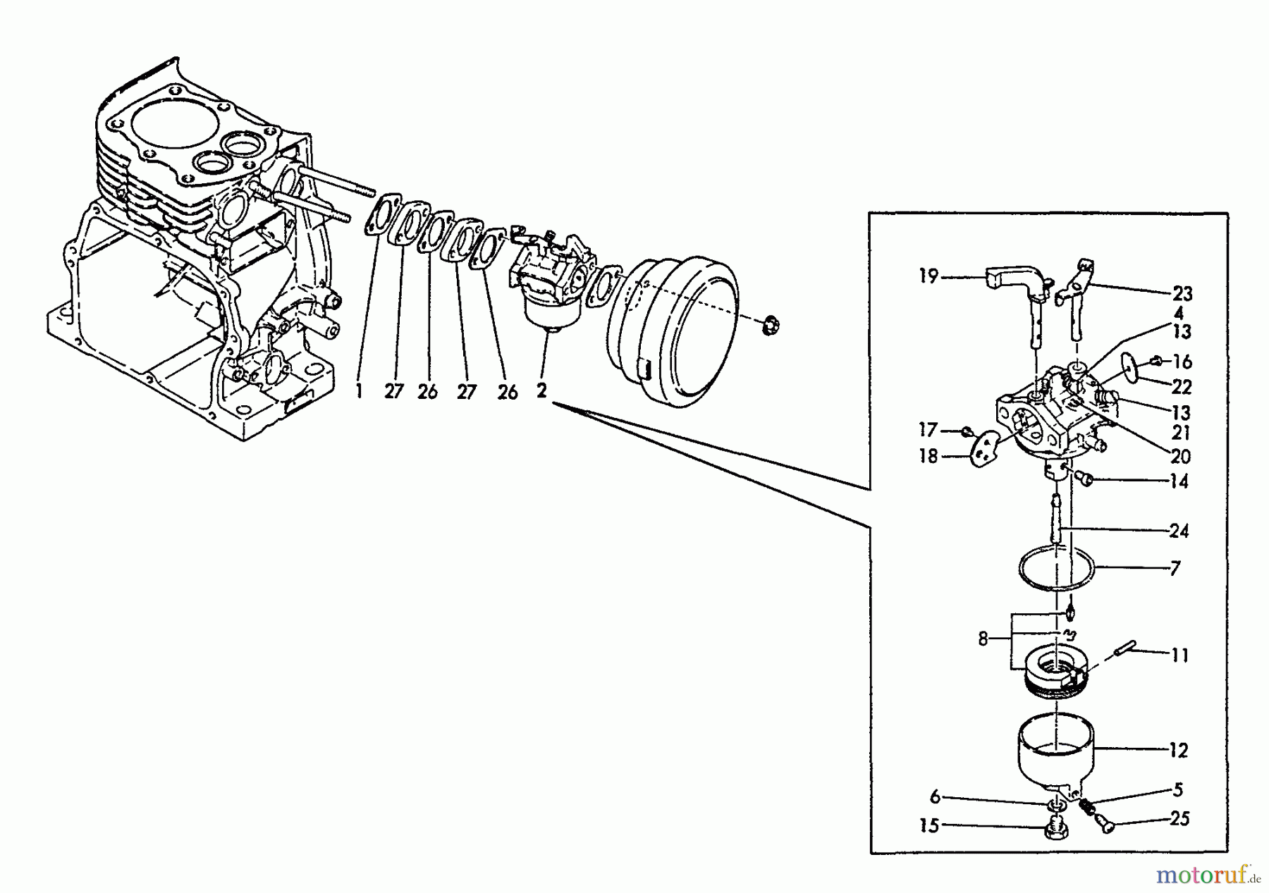  Echo Wasserpumpen TP-3000 - Echo Trash Pump Carburetor