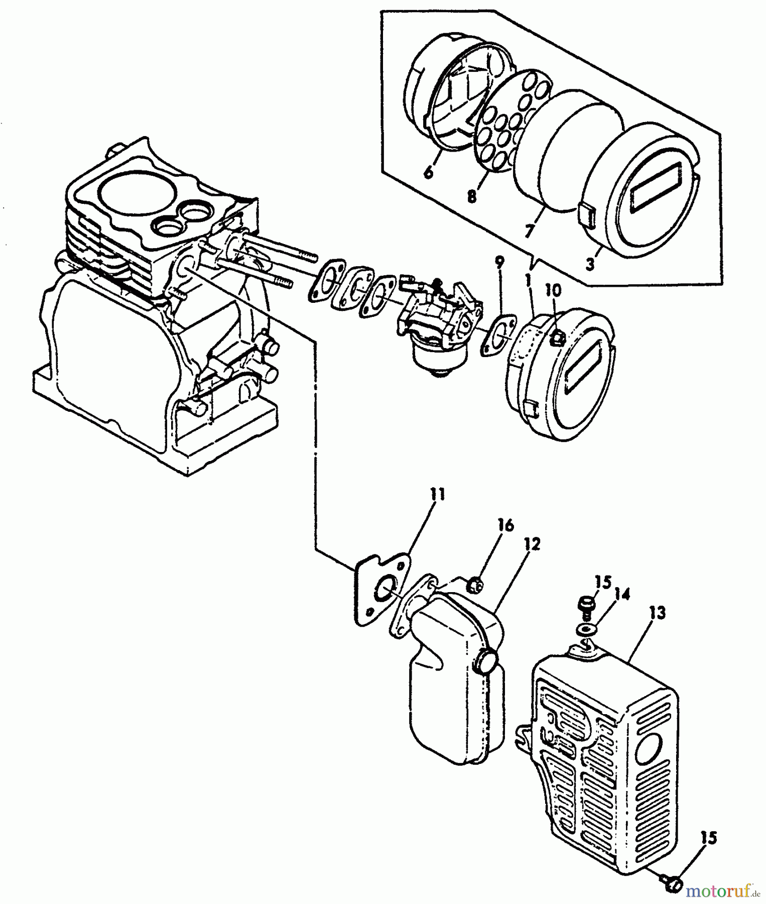  Echo Wasserpumpen WP-2000 - Echo Water Pump, S/N: A0000 - A1009 Intake, Exhaust, Air Cleaner