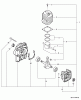 Echo PB-413H - Back Pack Blower, S/N: P06413001001 - P06413999999 Listas de piezas de repuesto y dibujos Engine, Short Block -- SB1077