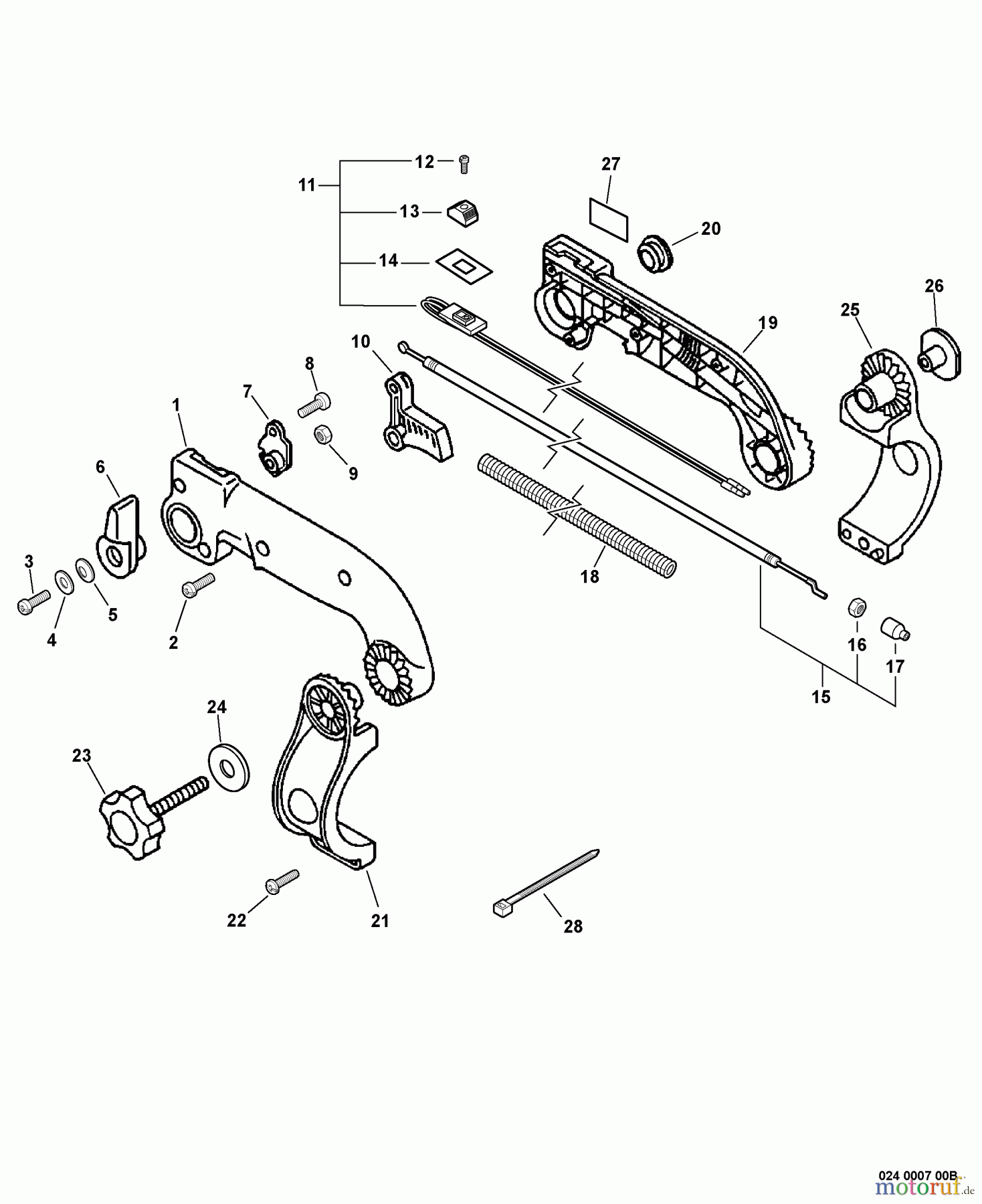  Echo Bläser / Sauger / Häcksler / Mulchgeräte	 PB-6000 - Echo Back Pack Blower (Type 1E) Tube Mount Throttle  S/N: 051701 - 999999