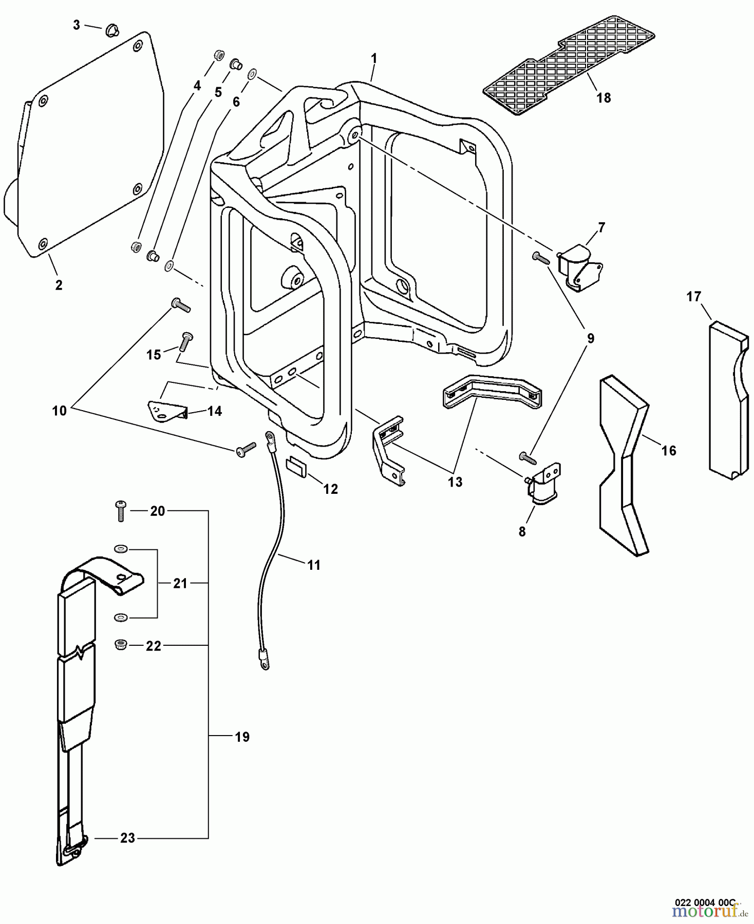  Echo Bläser / Sauger / Häcksler / Mulchgeräte	 PB-60HT - Echo Back Pack Blower Backpack Frame, Harness  S/N: 568896 - 999999