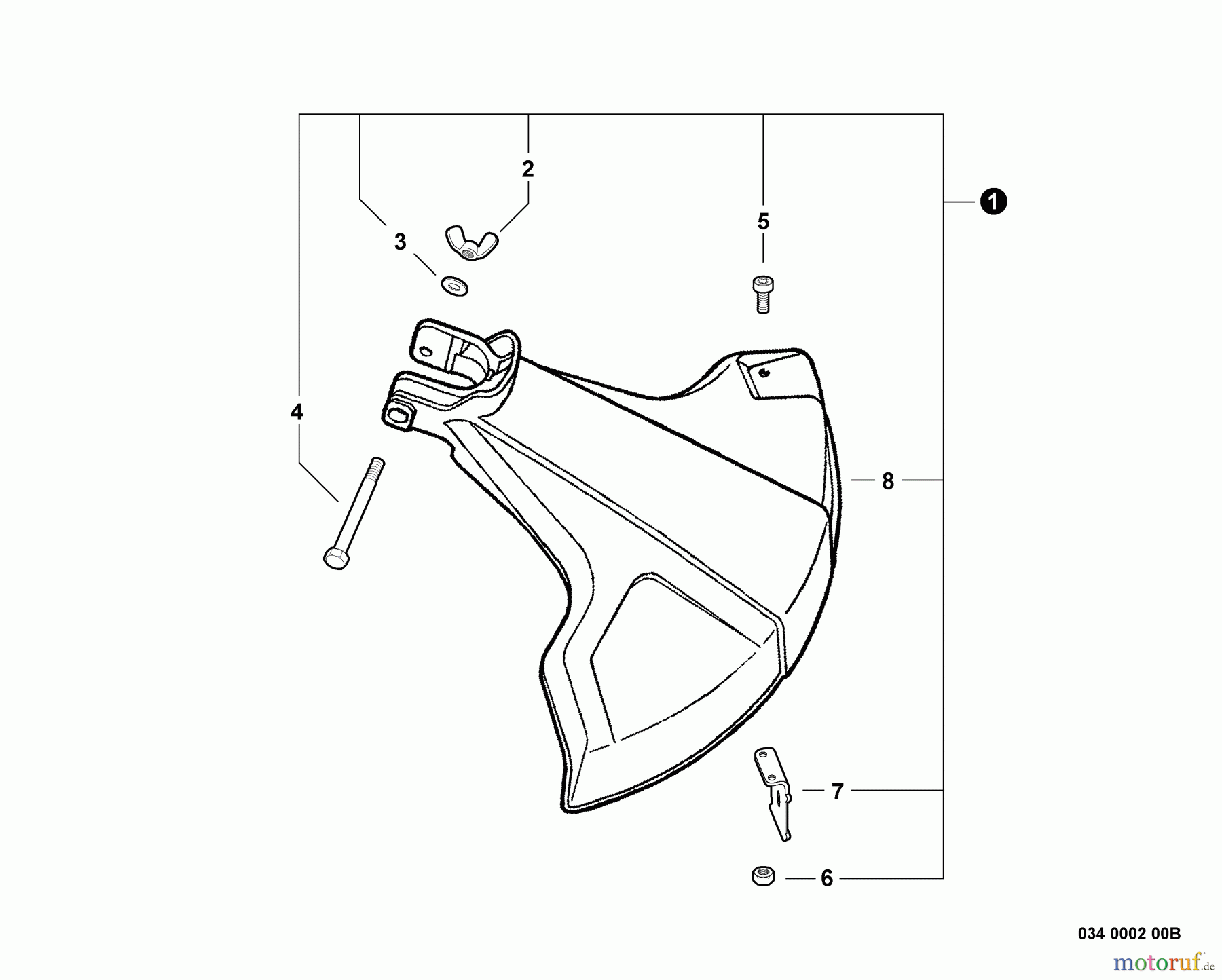  Echo Trimmer Zubehör 99944200615 - Echo Curved Shaft Trimmer Attachment Debris Shield - Plastic