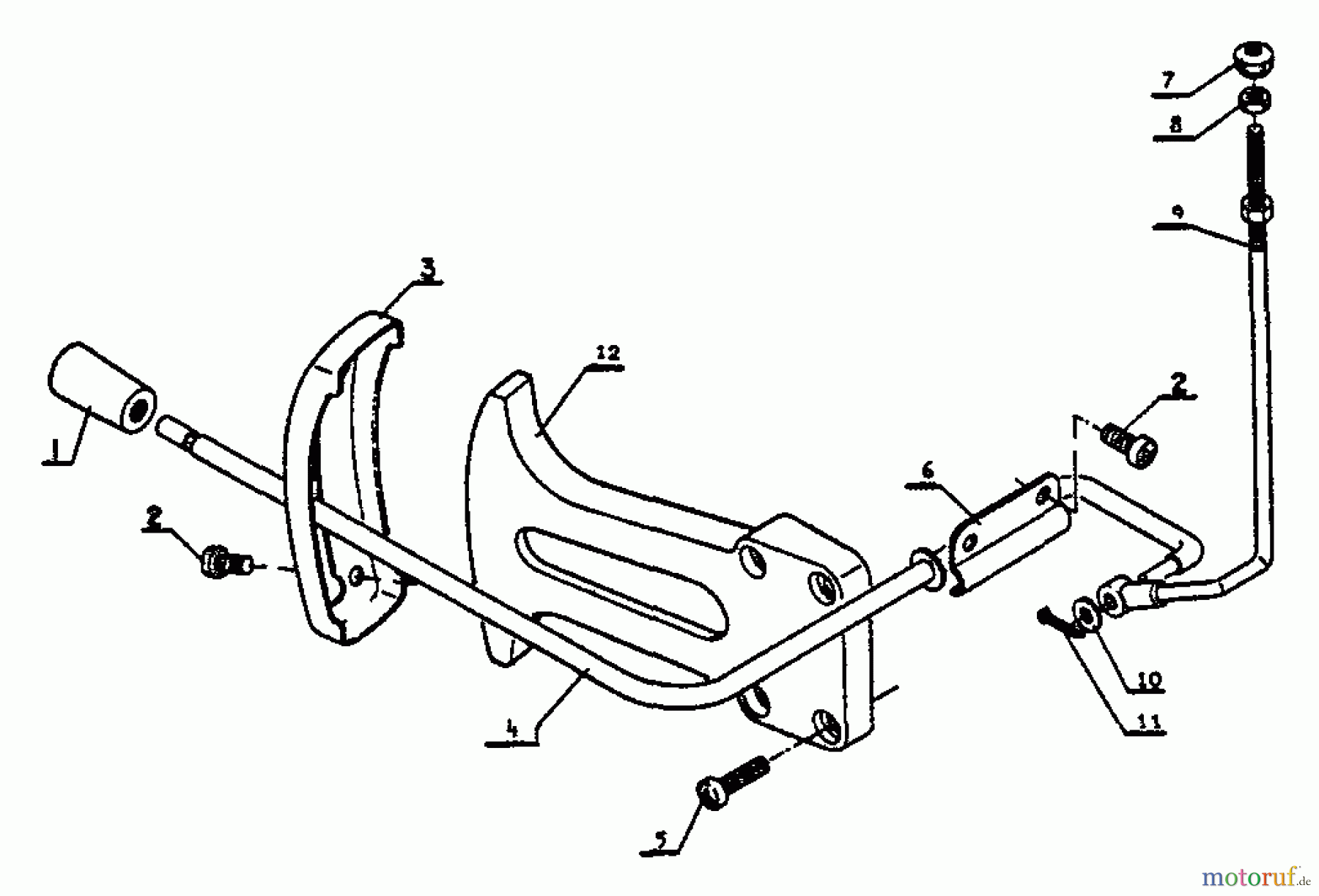  Echo Bläser / Sauger / Häcksler / Mulchgeräte	  PB-9 - Echo Back Pack Blower Control Lever