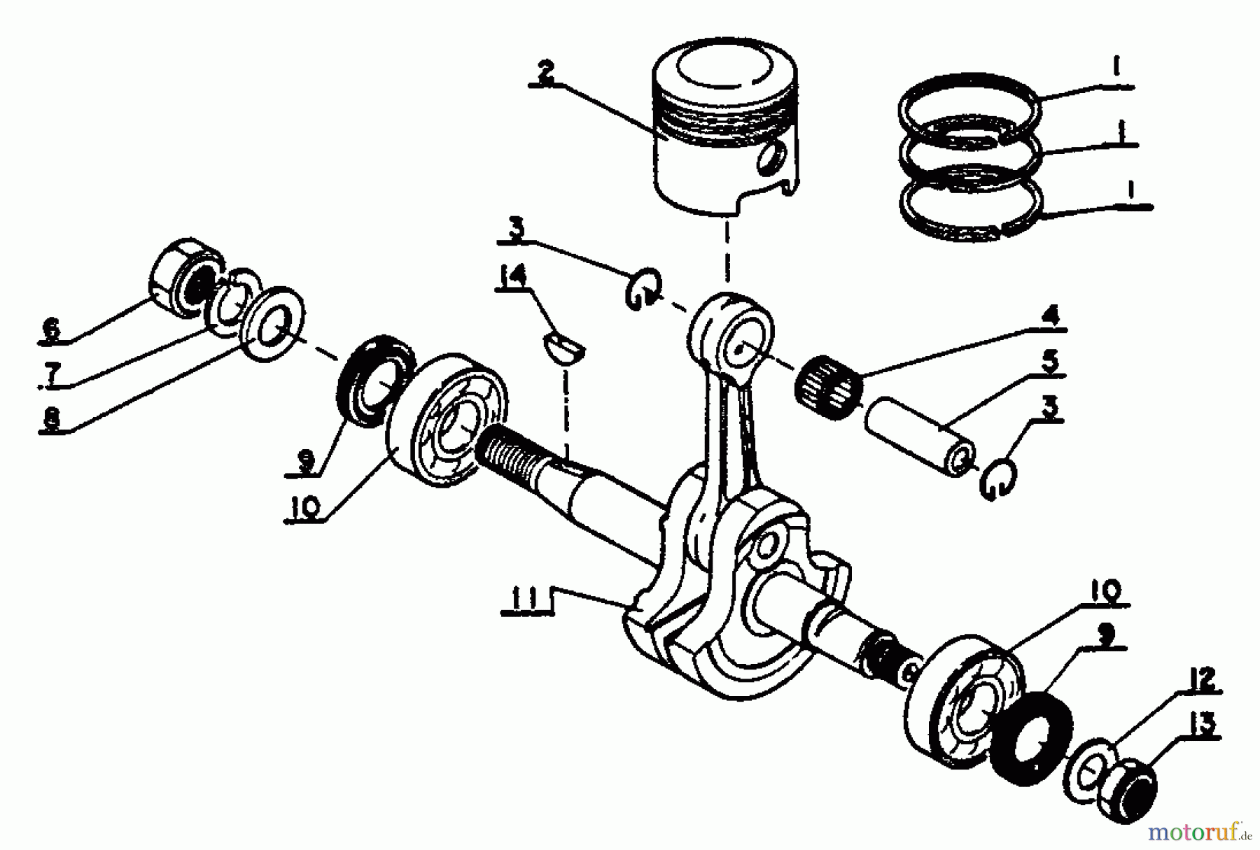  Echo Bläser / Sauger / Häcksler / Mulchgeräte	  PB-9 - Echo Back Pack Blower Crankshaft, Piston