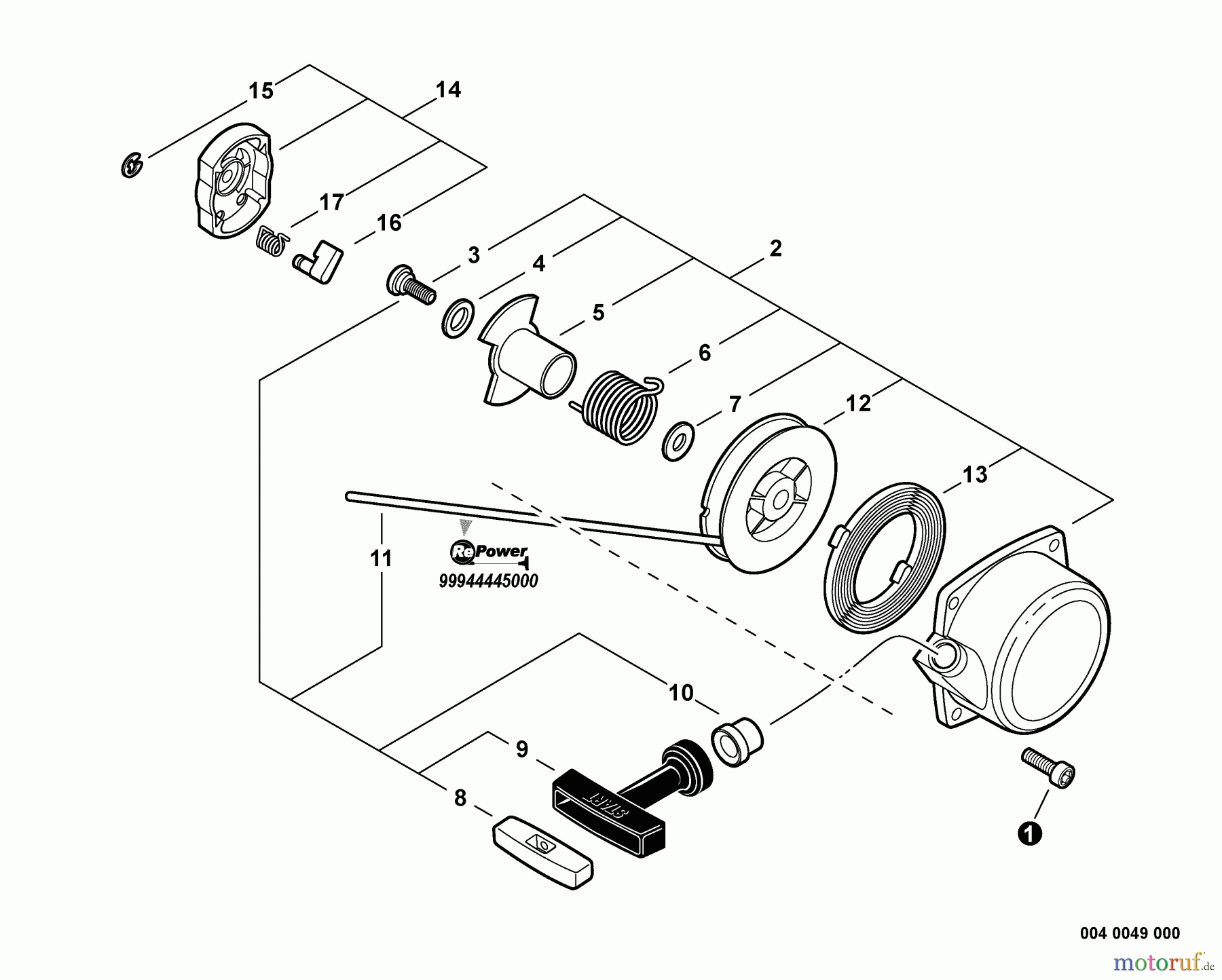  Echo Bläser / Sauger / Häcksler / Mulchgeräte	 PB-760LNH - Echo Back Pack Blower, Starter