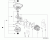 Echo HC-185 - Hedge Trimmer, S/N: S76812001001 - S76812999999 Listas de piezas de repuesto y dibujos Engine, Short Block -- SB1075