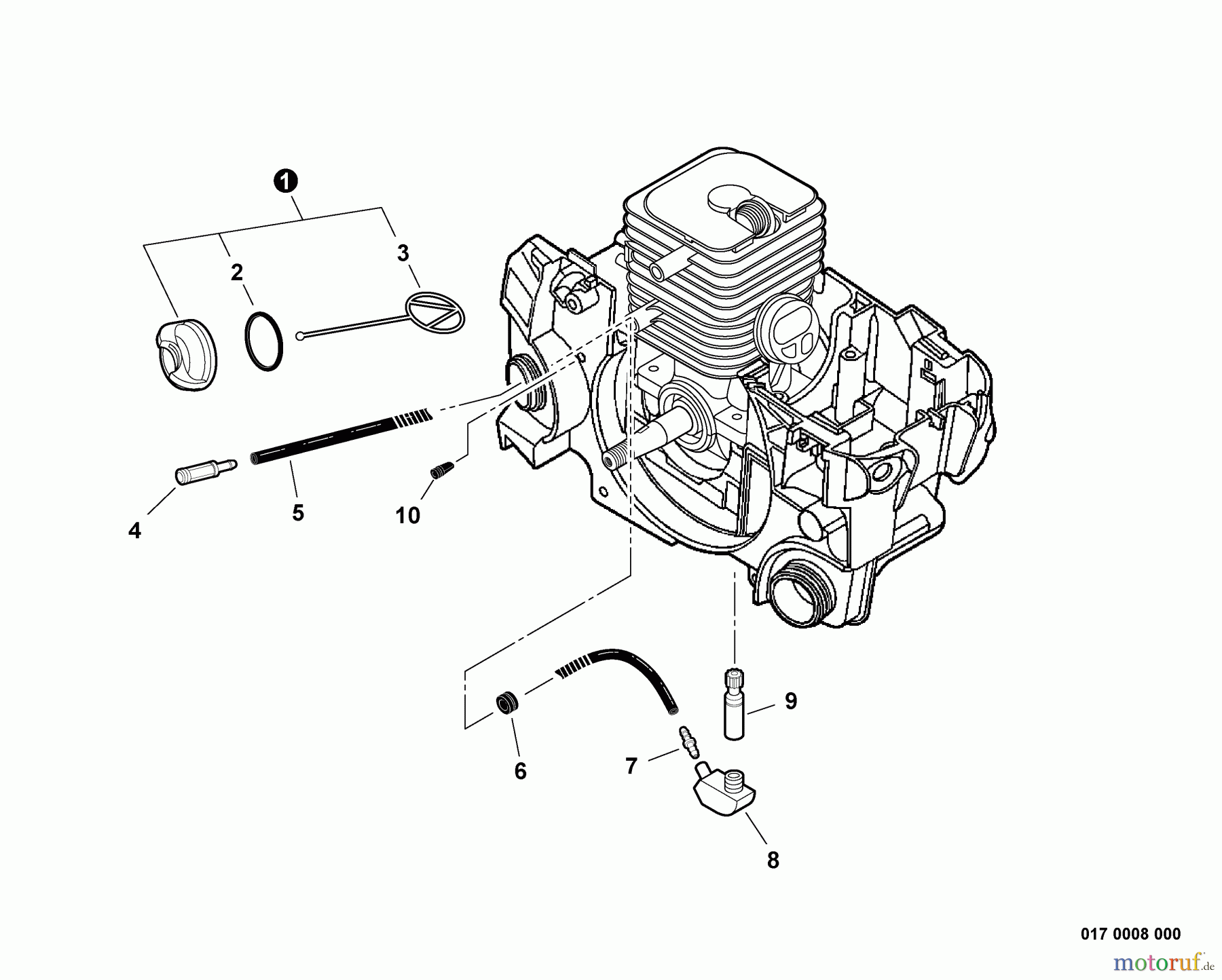  Echo Sägen, Kettensägen CS-310 - Echo Chainsaw, S/N: C23926001001 - C23926999999 Auto-Oiler