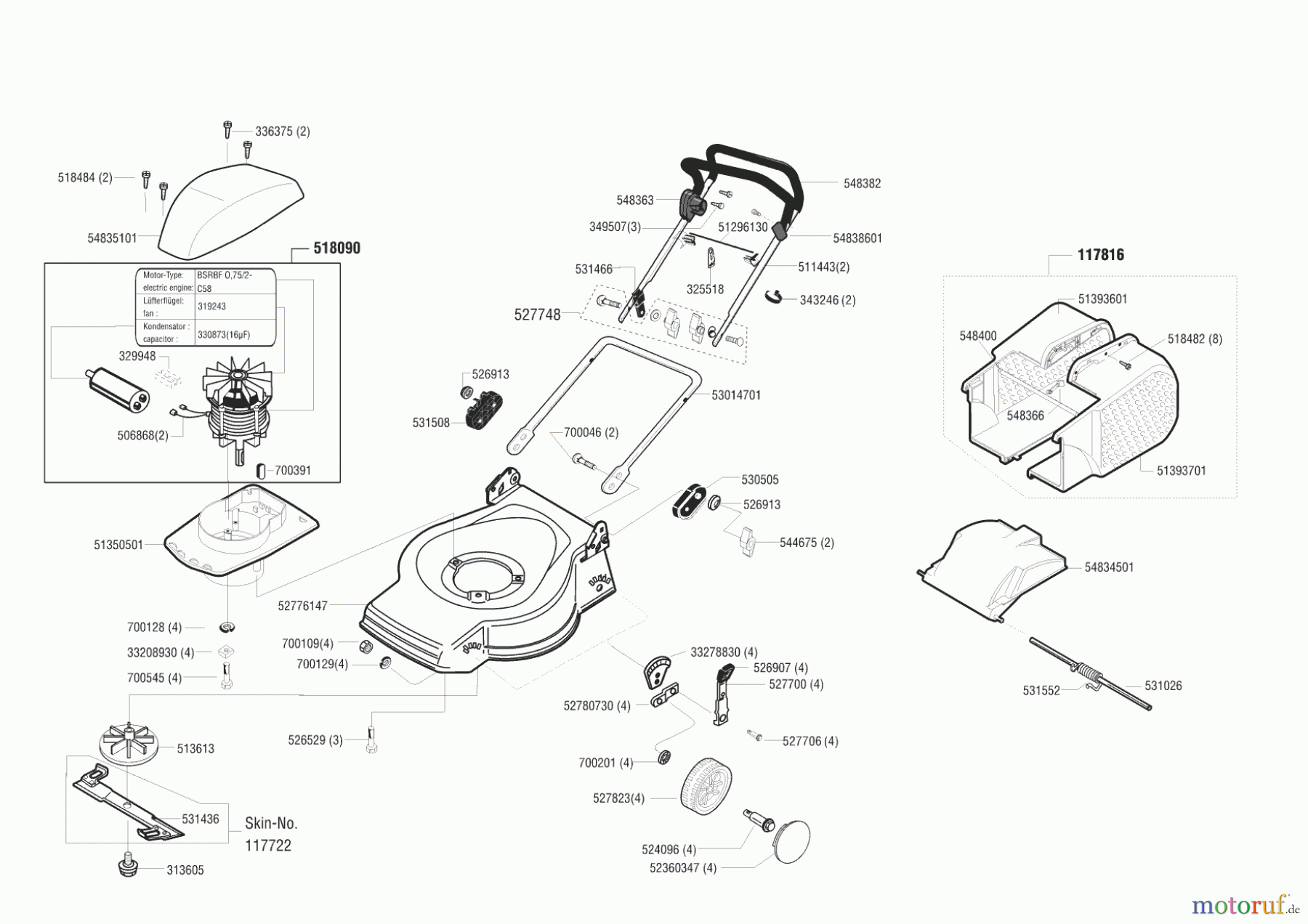  Dehner Gartentechnik Elektrorasenmäher ELO 47 vor 01/2001 Seite 1