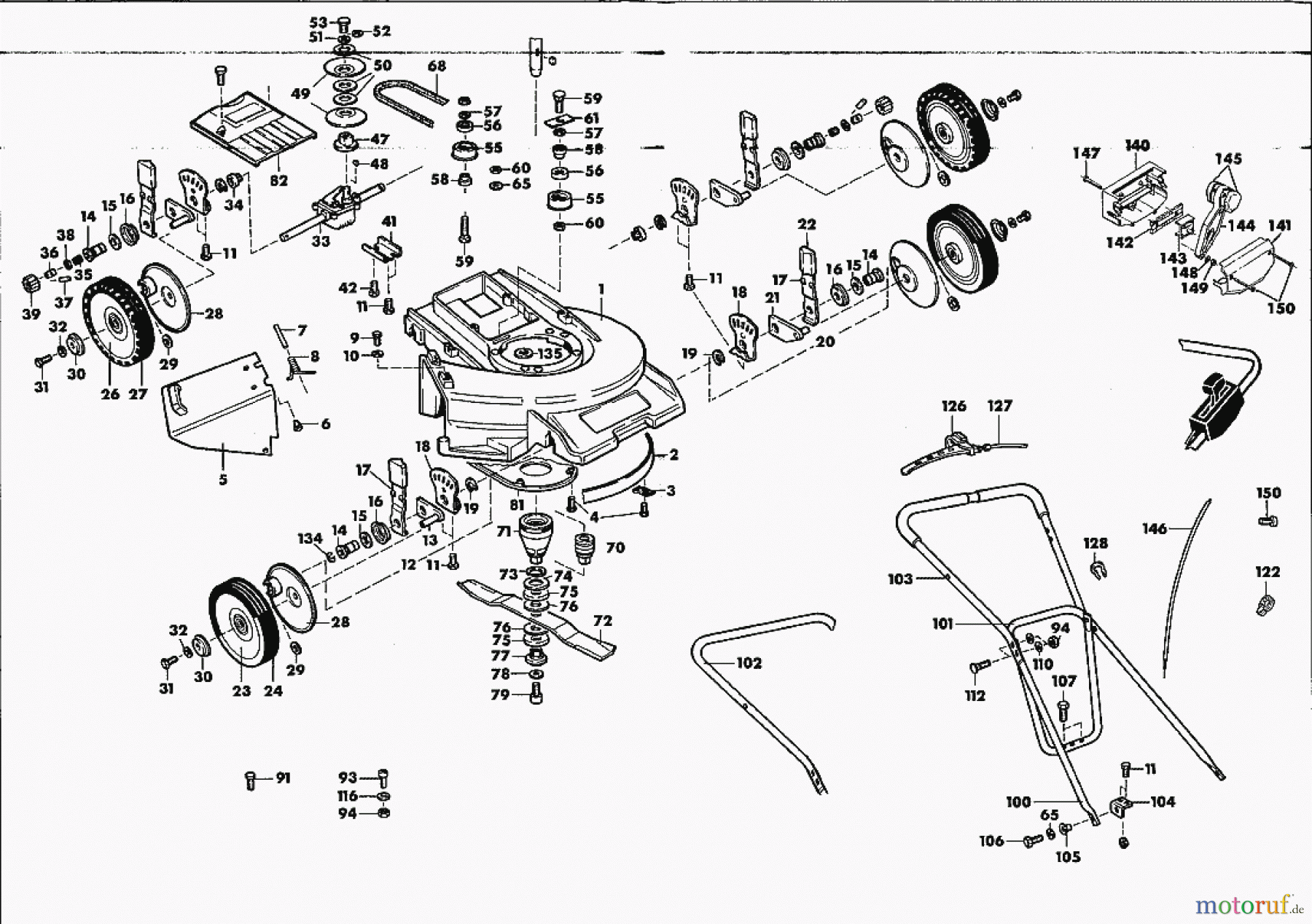  Solo by AL-KO Gartentechnik Benzinrasenmäher 551 ET 021992 Druck 9 551 702 ab 02/1992 [SN: ET 021992 Druck 9 551 702] Seite 1