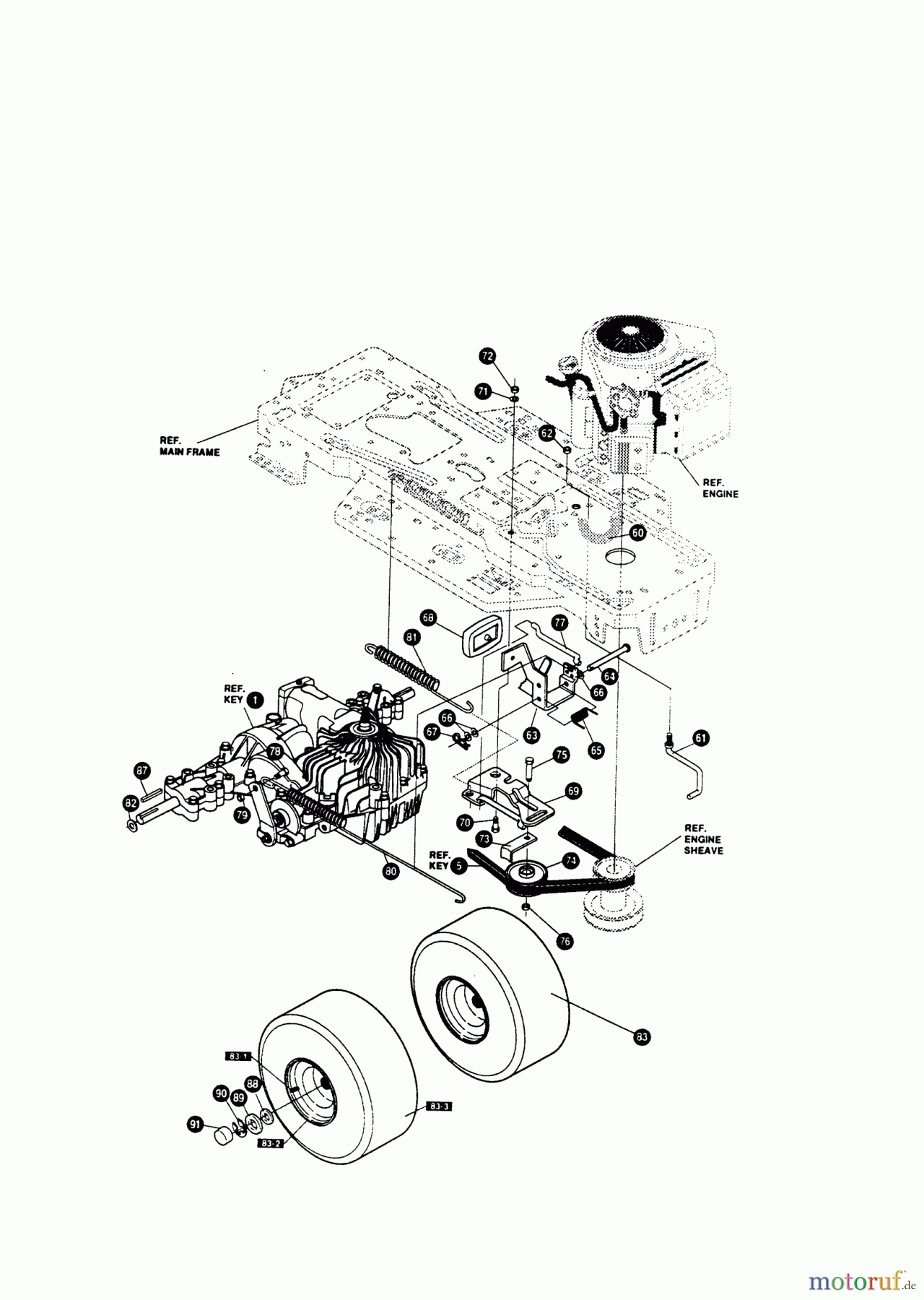  AL-KO Gartentechnik Rasentraktor T 18/110 SD 02/1995 - 01/1996 Seite 7